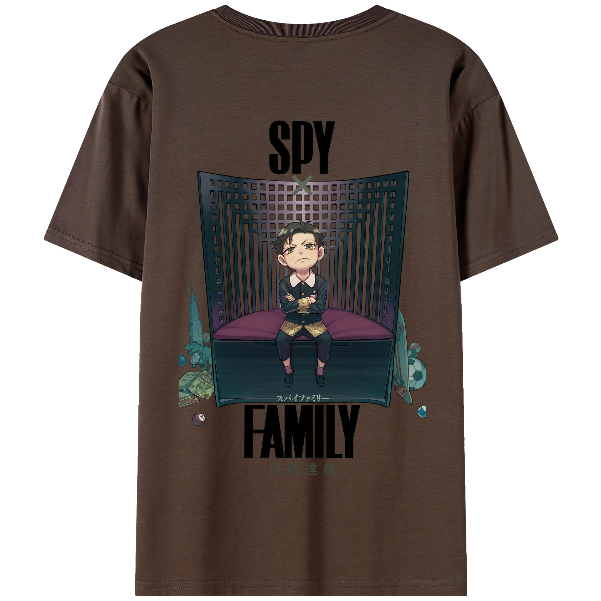 （画像用） SPY×FAMILY间谍家家酒 綿100％半袖Tシャツ（背面プリント）