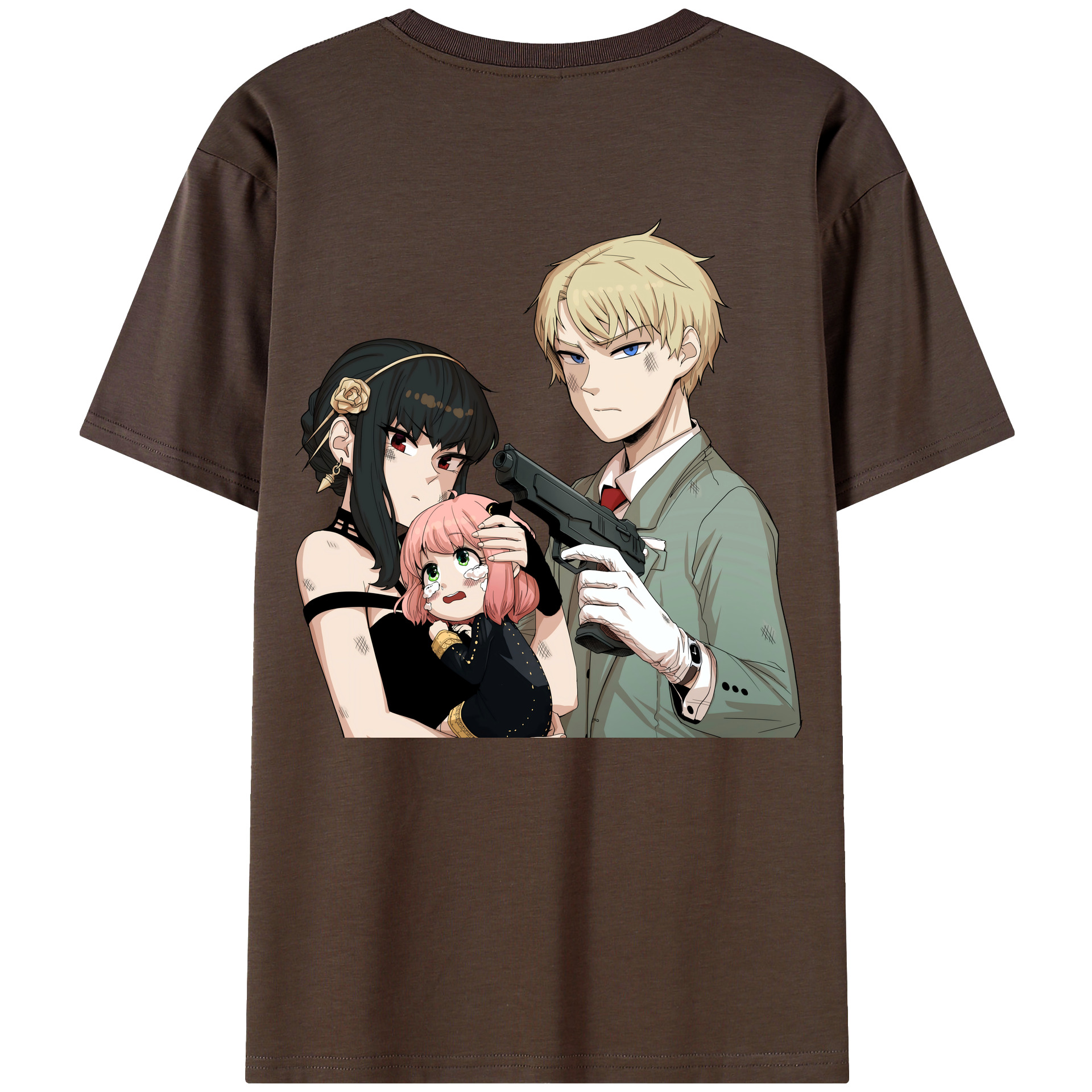 （画像用） SPY×FAMILY间谍家家酒 綿100％半袖Tシャツ（背面プリント）