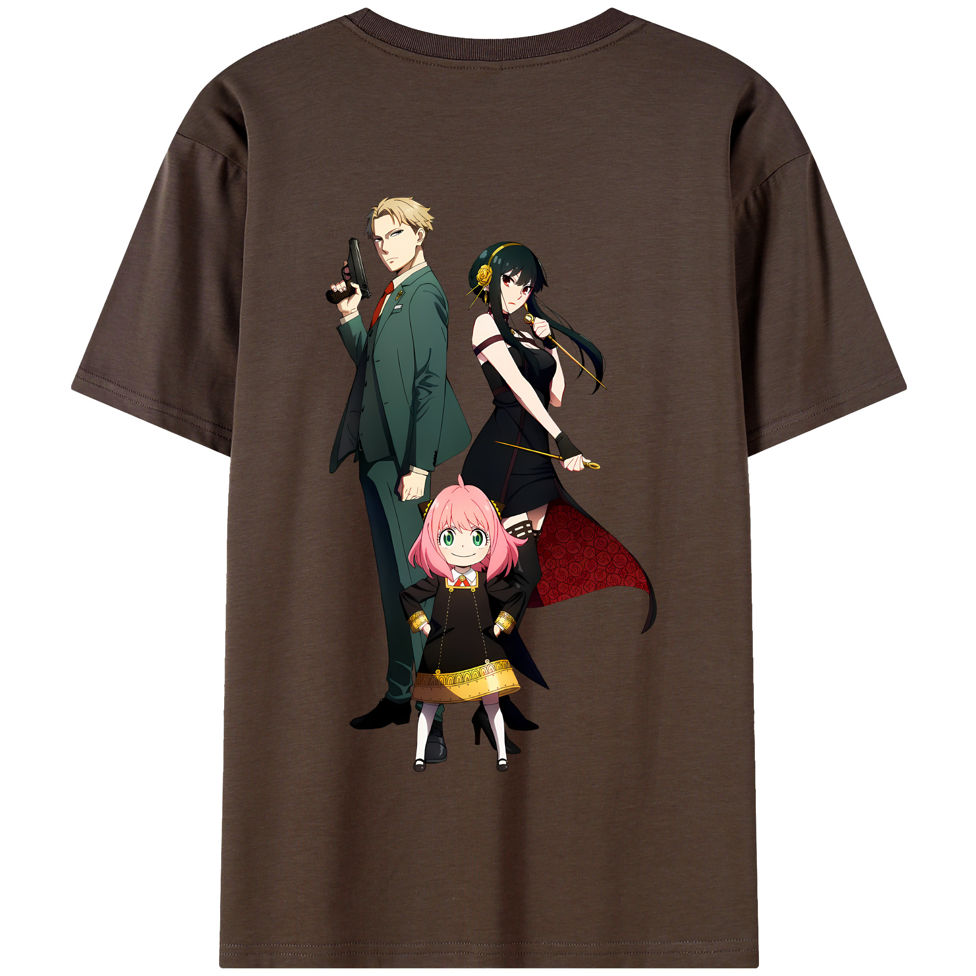 （画像用） SPY×FAMILY间谍家家酒 綿100％半袖Tシャツ（背面プリント）