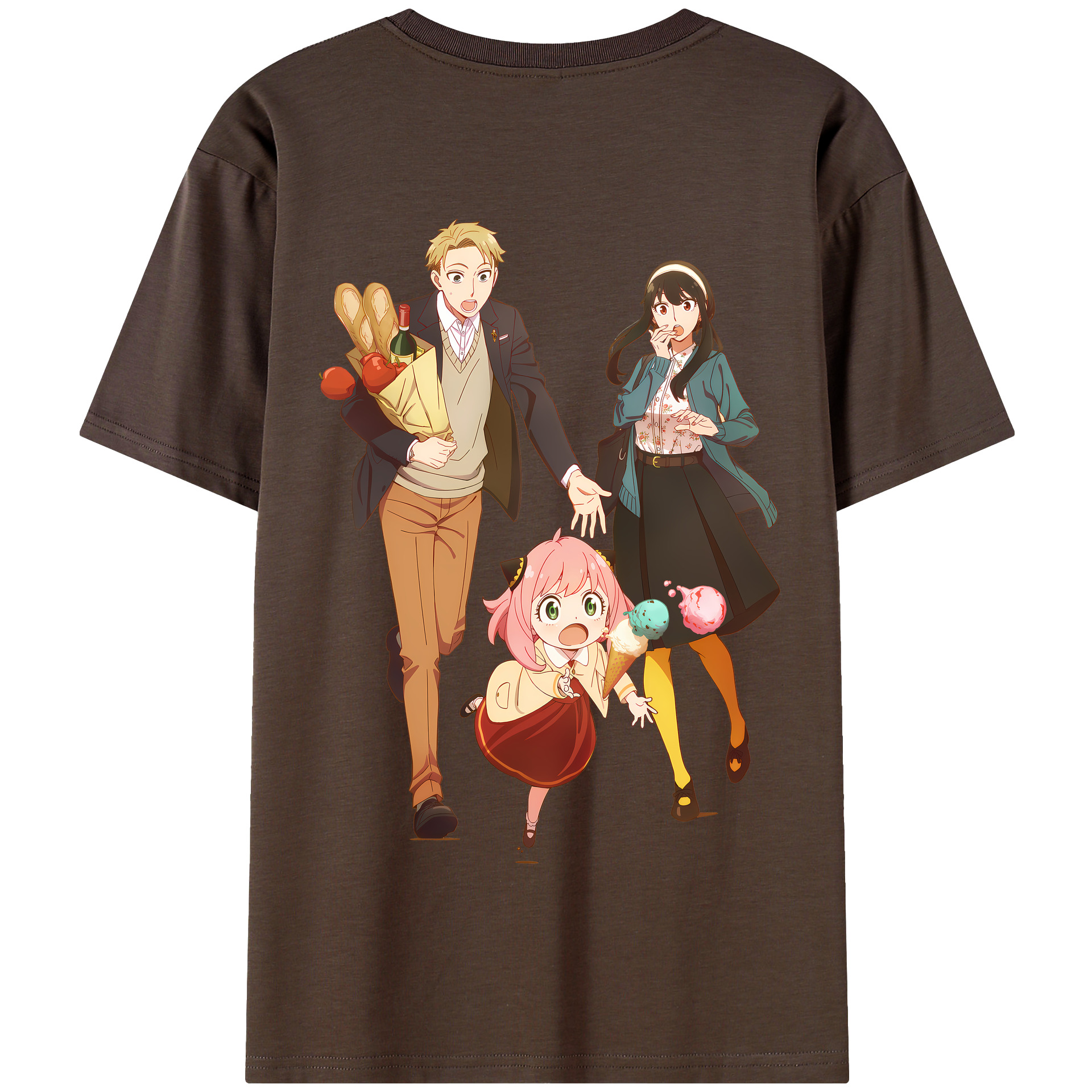 （画像用） SPY×FAMILY间谍家家酒 綿100％半袖Tシャツ（背面プリント）