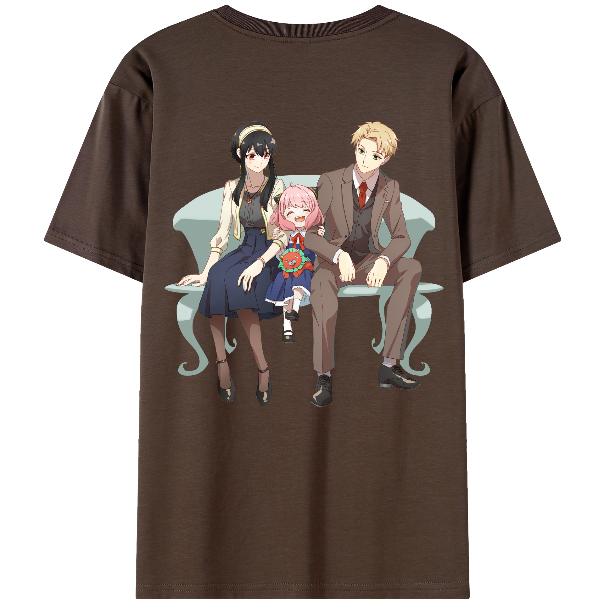 （画像用） SPY×FAMILY间谍家家酒 綿100％半袖Tシャツ（背面プリント）