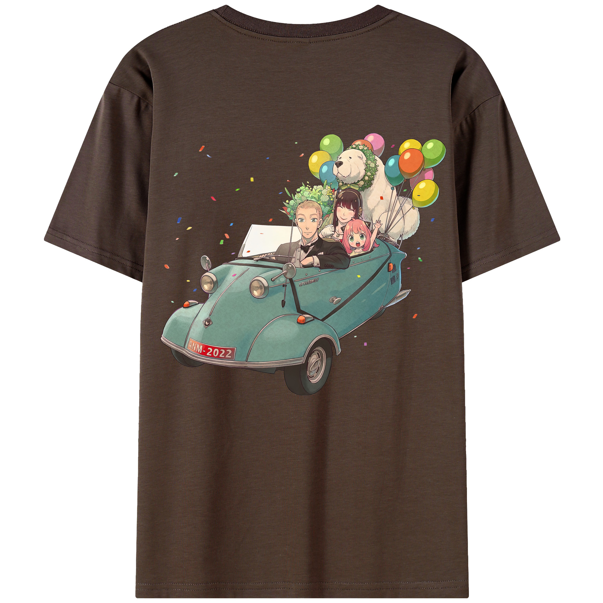 （画像用） SPY×FAMILY间谍家家酒 綿100％半袖Tシャツ（背面プリント）