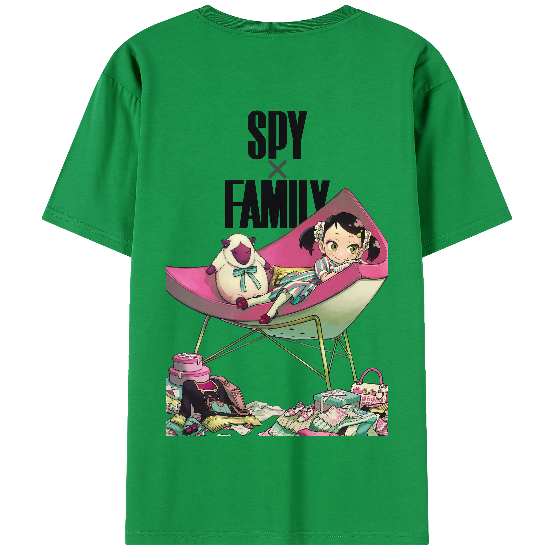 （画像用） SPY×FAMILY间谍家家酒 綿100％半袖Tシャツ（背面プリント）