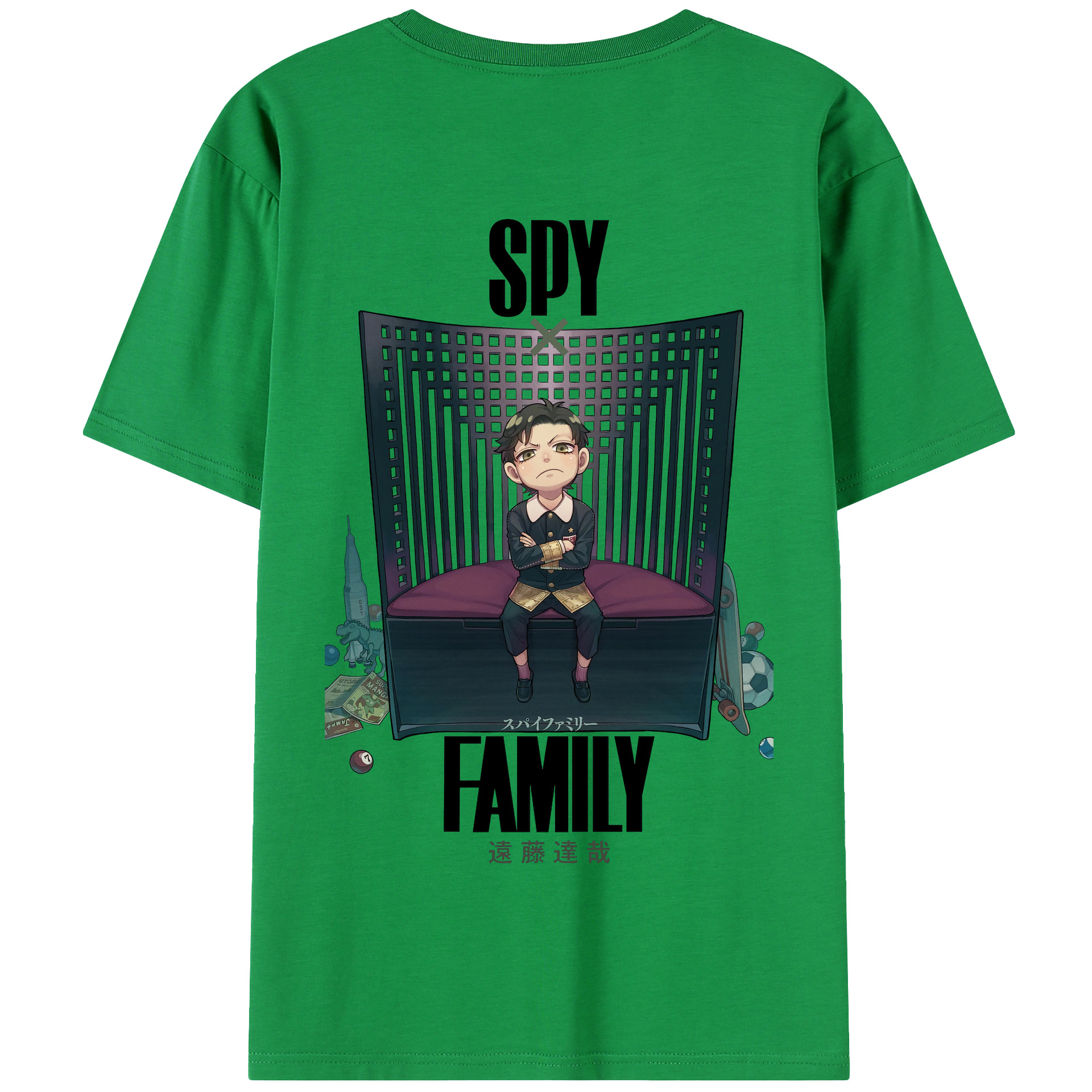 （画像用） SPY×FAMILY间谍家家酒 綿100％半袖Tシャツ（背面プリント）
