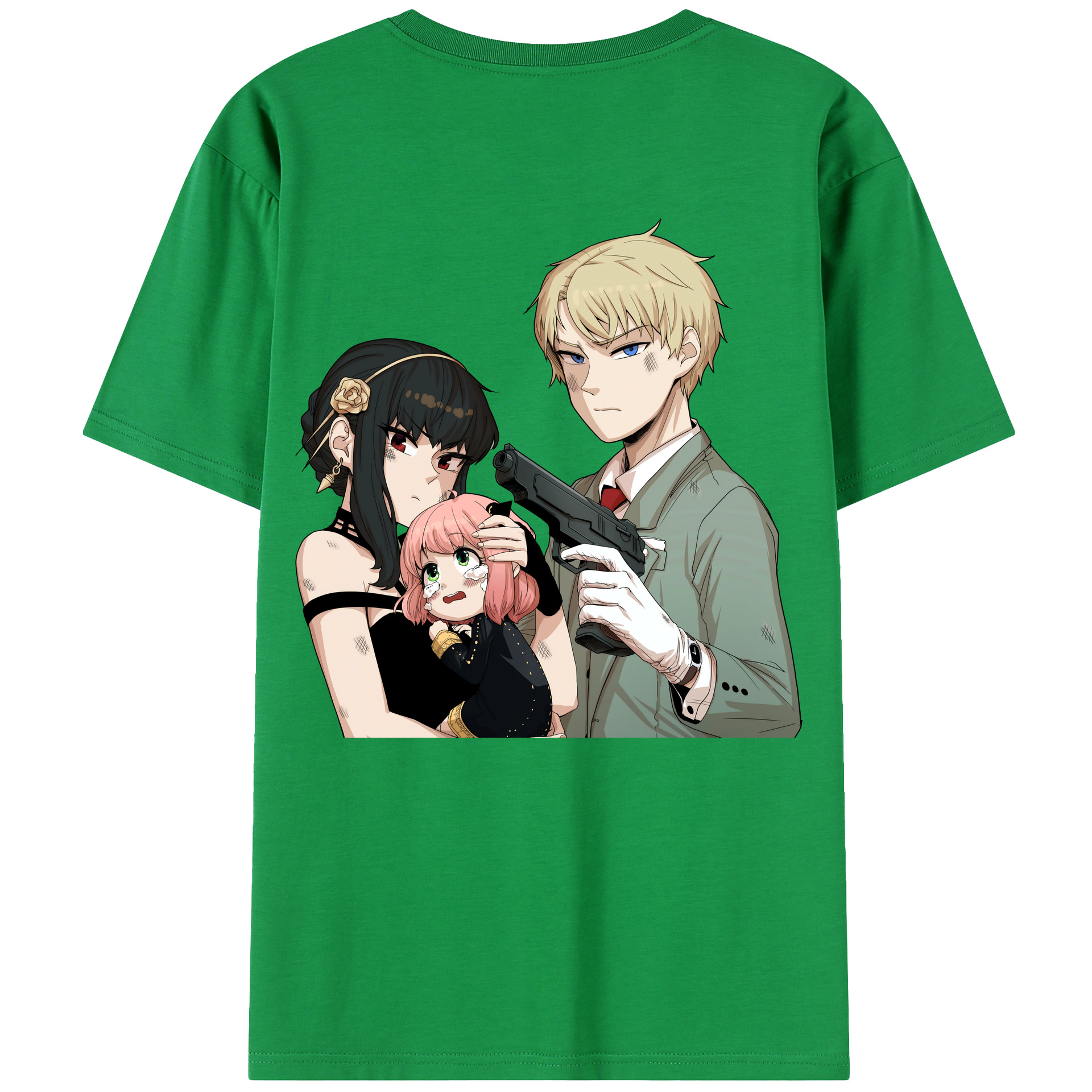 （画像用） SPY×FAMILY间谍家家酒 綿100％半袖Tシャツ（背面プリント）