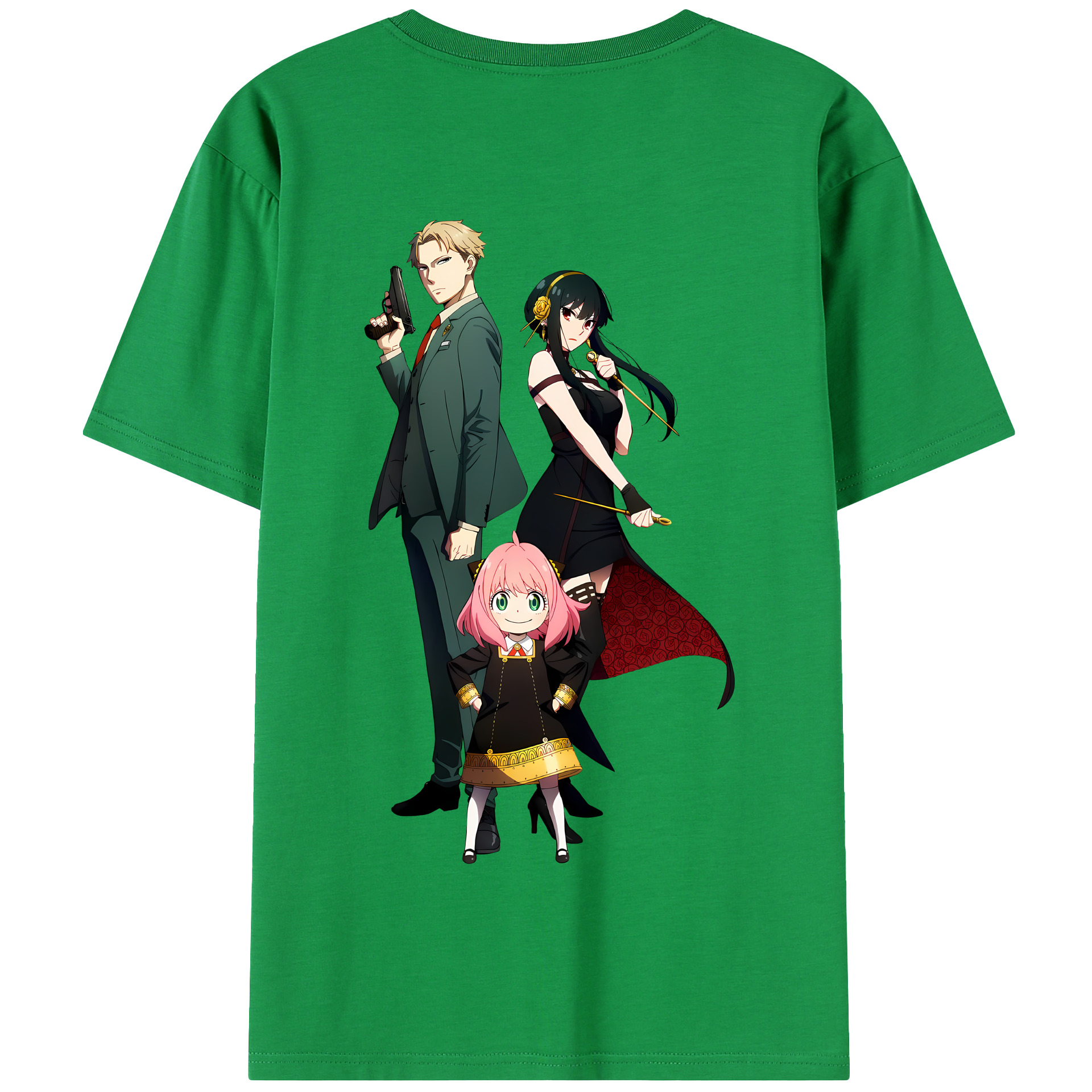 （画像用） SPY×FAMILY间谍家家酒 綿100％半袖Tシャツ（背面プリント）