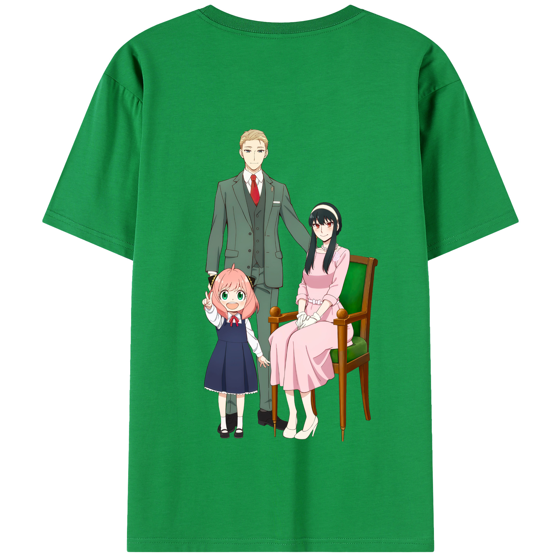 （画像用） SPY×FAMILY间谍家家酒 綿100％半袖Tシャツ（背面プリント）
