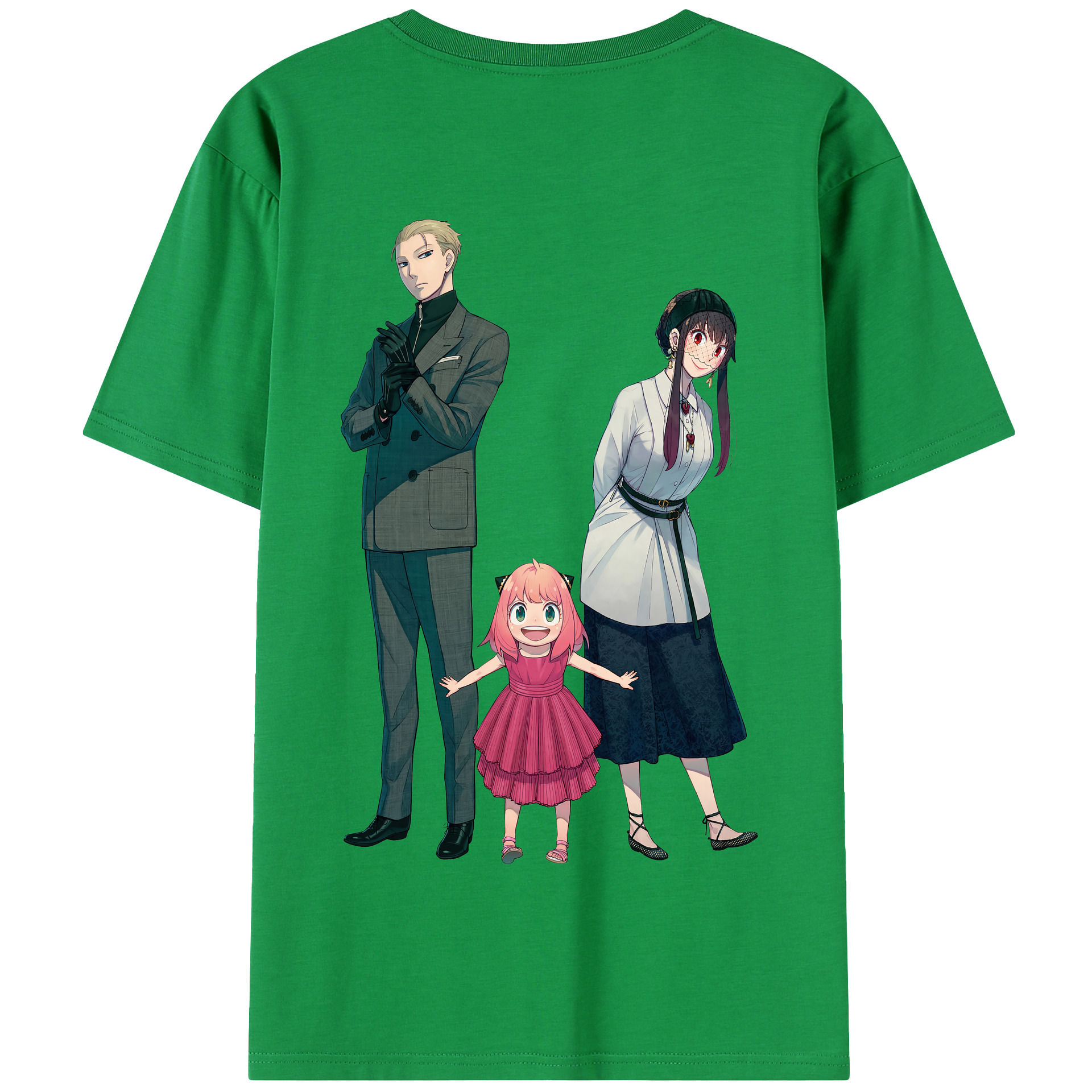 （画像用） SPY×FAMILY间谍家家酒 綿100％半袖Tシャツ（背面プリント）