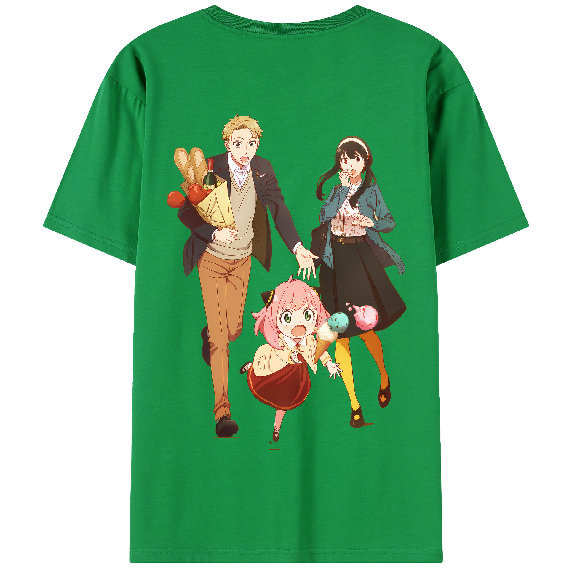 （画像用） SPY×FAMILY间谍家家酒 綿100％半袖Tシャツ（背面プリント）