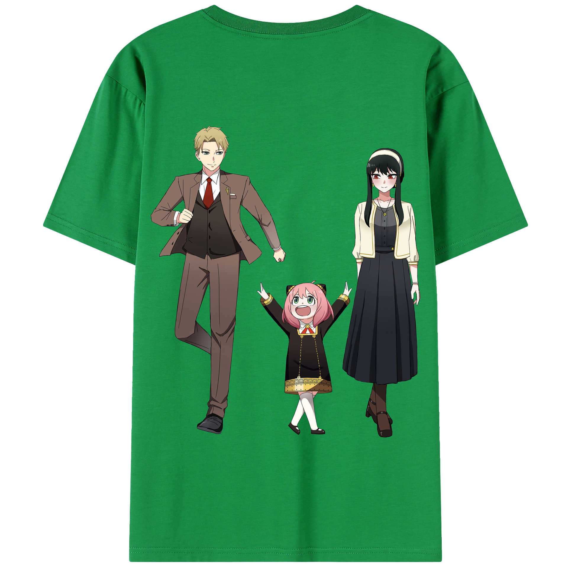 （画像用） SPY×FAMILY间谍家家酒 綿100％半袖Tシャツ（背面プリント）