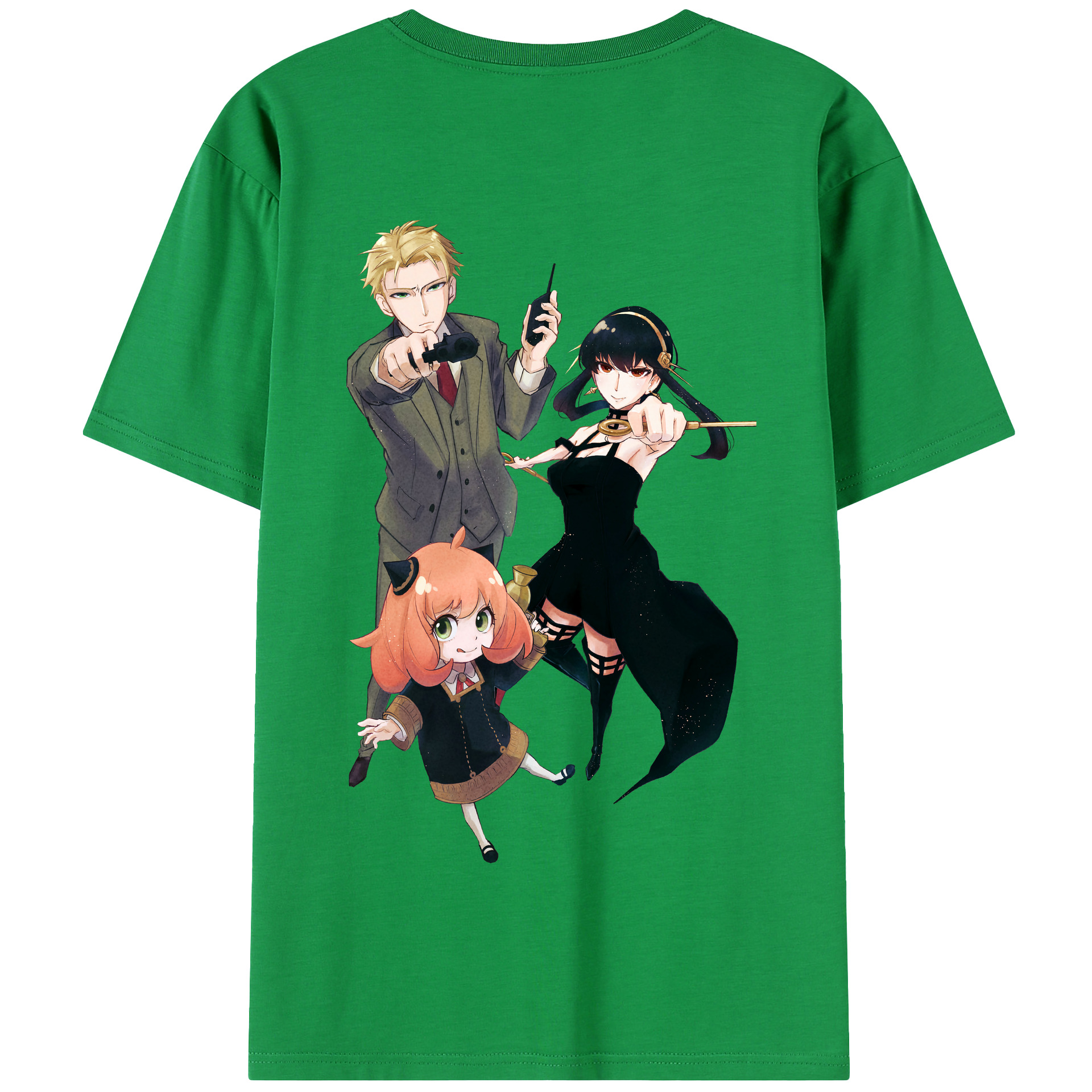 （画像用） SPY×FAMILY间谍家家酒 綿100％半袖Tシャツ（背面プリント）
