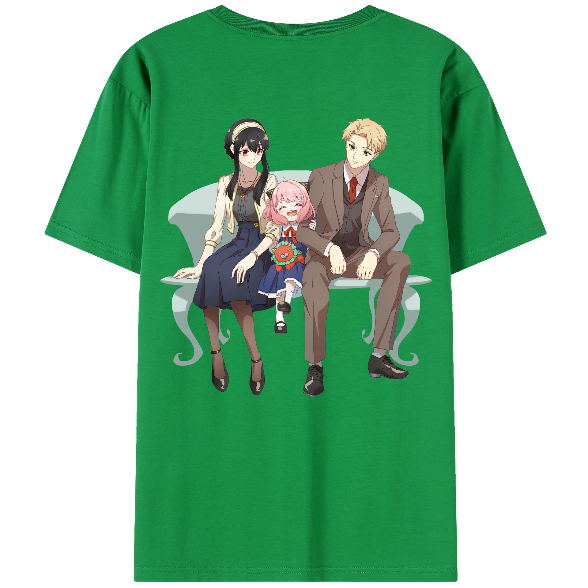 （画像用） SPY×FAMILY间谍家家酒 綿100％半袖Tシャツ（背面プリント）