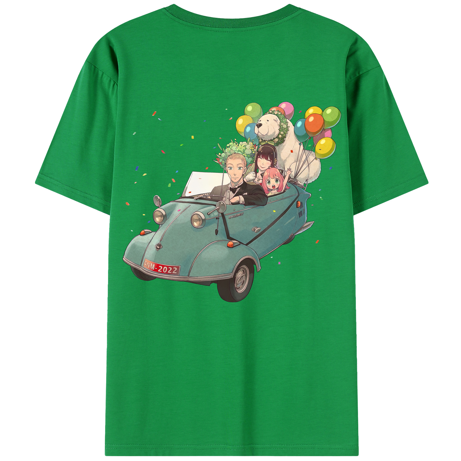 （画像用） SPY×FAMILY间谍家家酒 綿100％半袖Tシャツ（背面プリント）