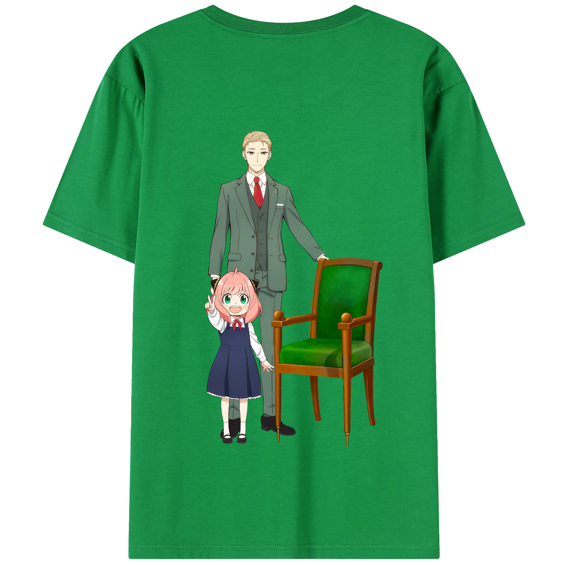 （画像用） SPY×FAMILY间谍家家酒 綿100％半袖Tシャツ（背面プリント）