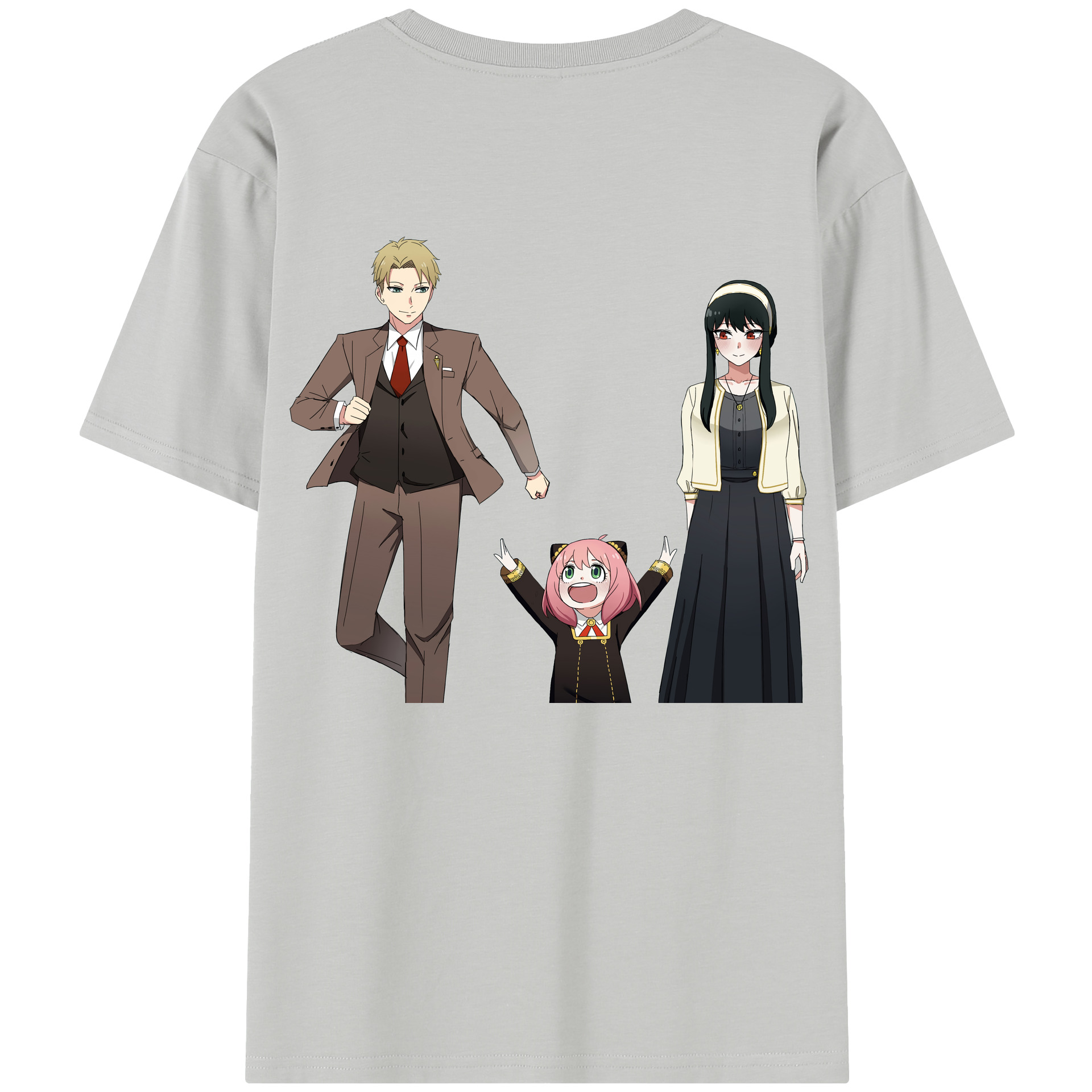 （画像用） SPY×FAMILY间谍家家酒 綿100％半袖Tシャツ（背面プリント）