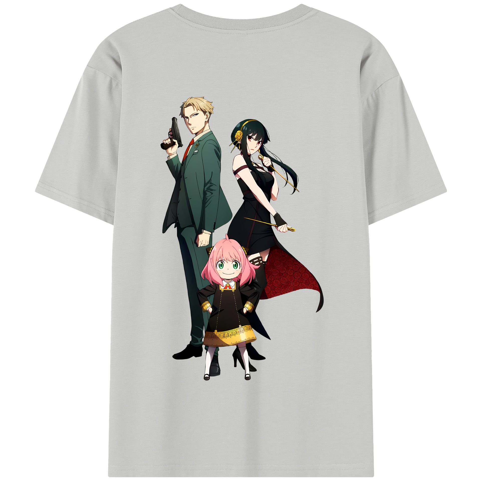 （画像用） SPY×FAMILY间谍家家酒 綿100％半袖Tシャツ（背面プリント）