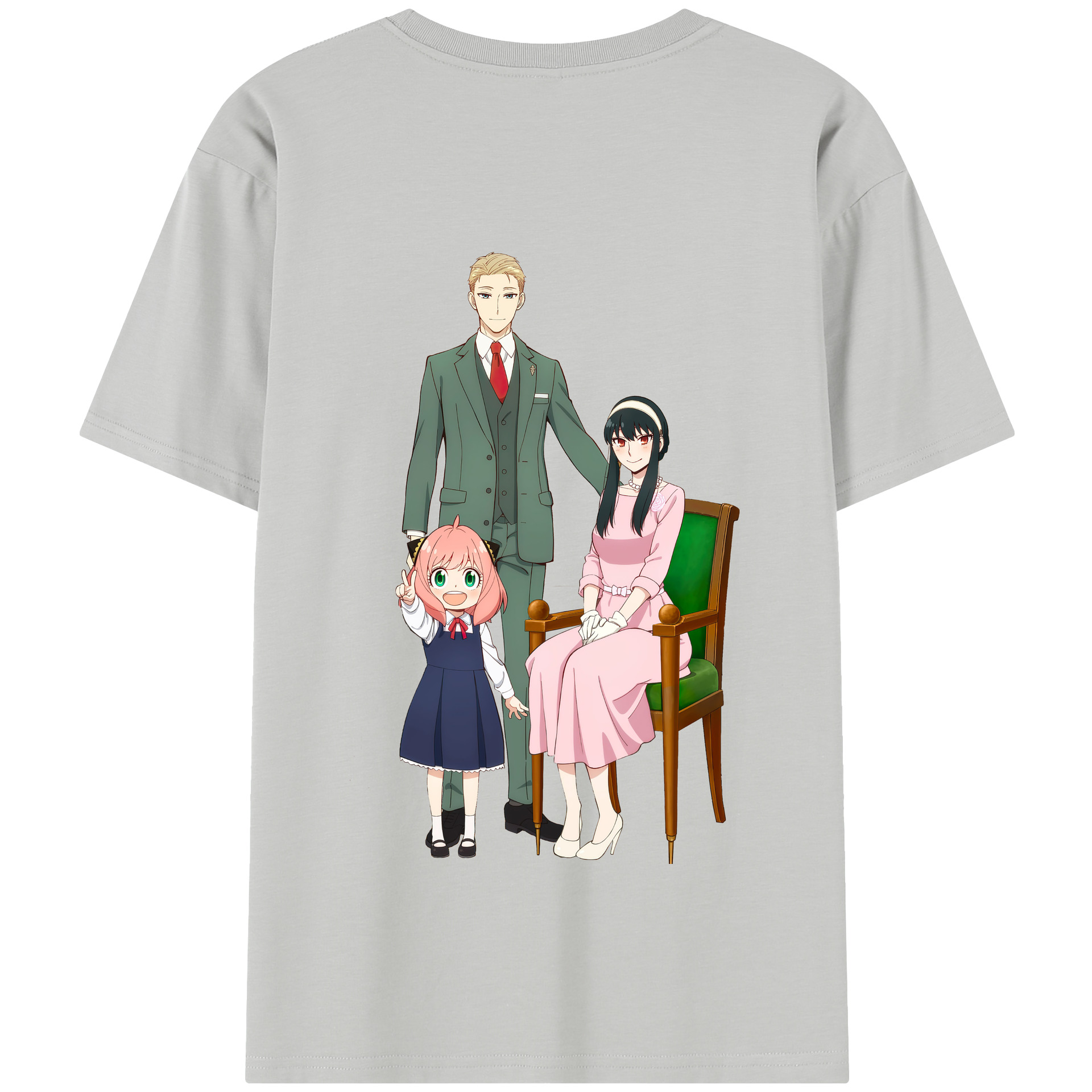 （画像用） SPY×FAMILY间谍家家酒 綿100％半袖Tシャツ（背面プリント）
