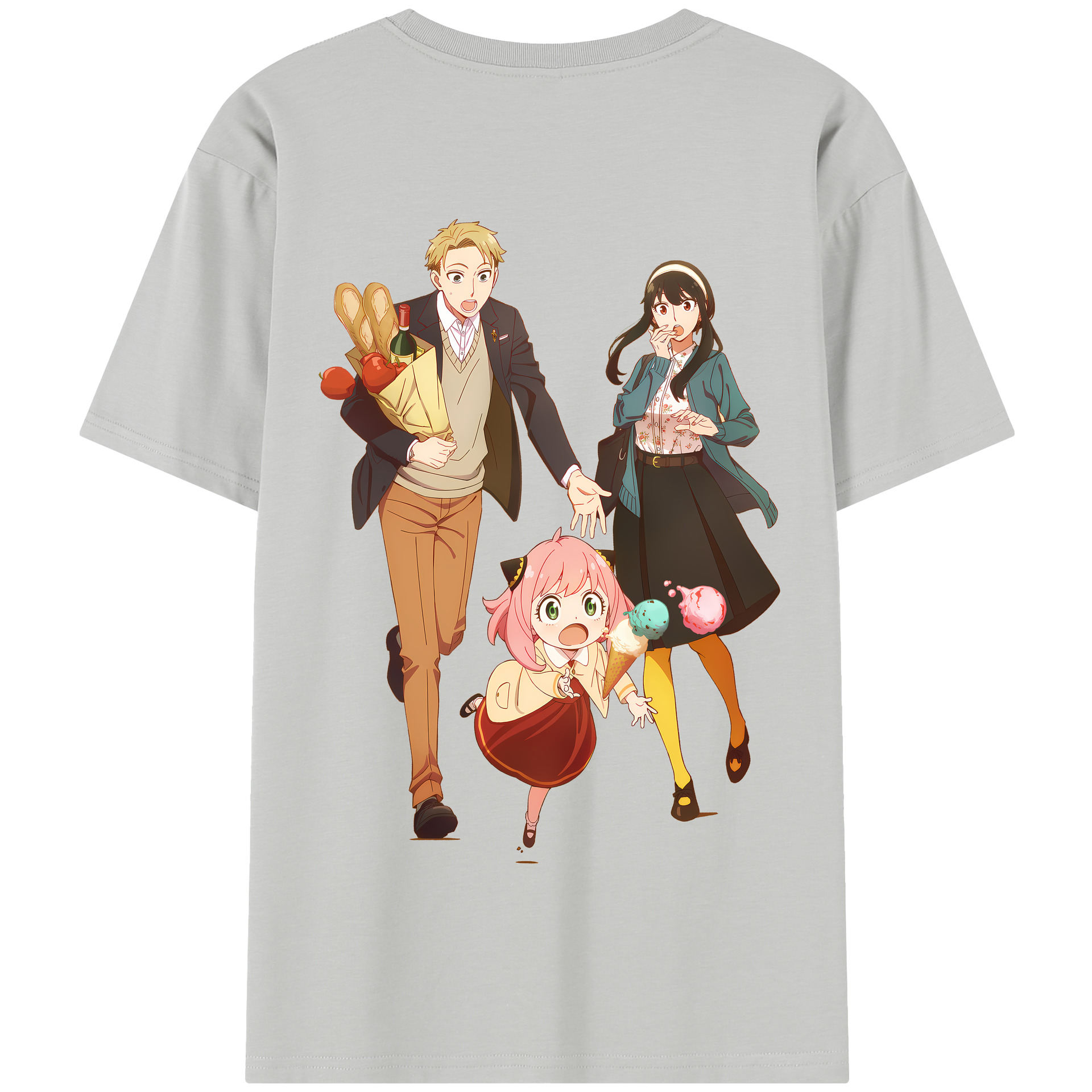 （画像用） SPY×FAMILY间谍家家酒 綿100％半袖Tシャツ（背面プリント）