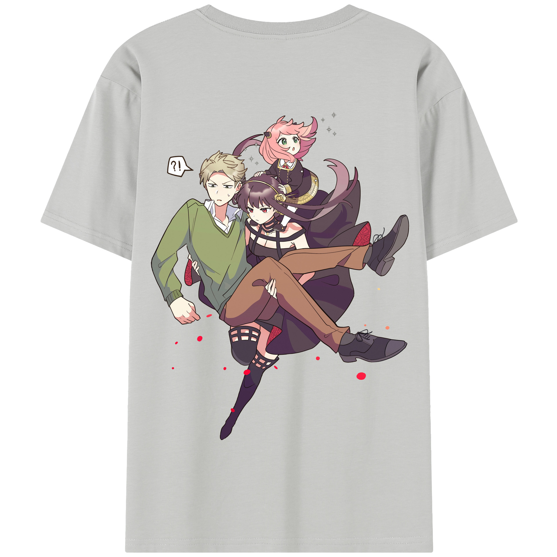 （画像用） SPY×FAMILY间谍家家酒 綿100％半袖Tシャツ（背面プリント）
