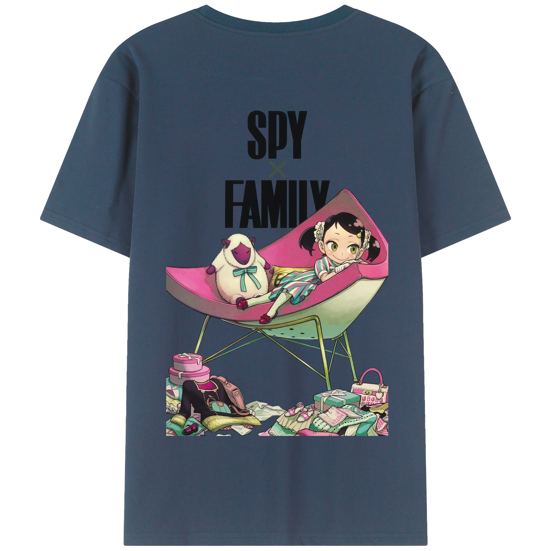 （画像用） SPY×FAMILY间谍家家酒 綿100％半袖Tシャツ（背面プリント）