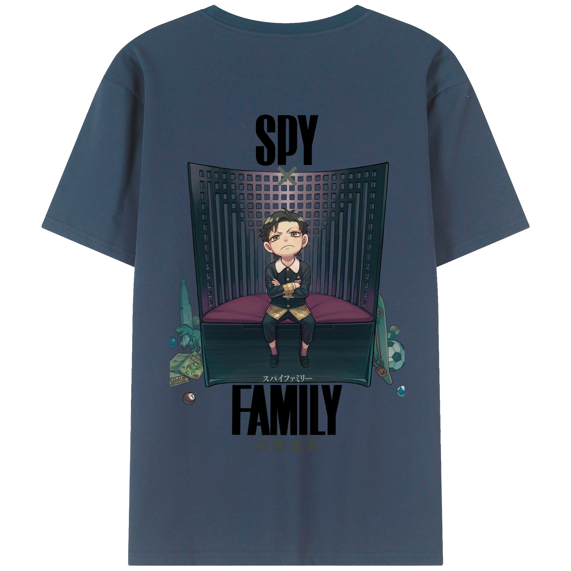 （画像用） SPY×FAMILY间谍家家酒 綿100％半袖Tシャツ（背面プリント）