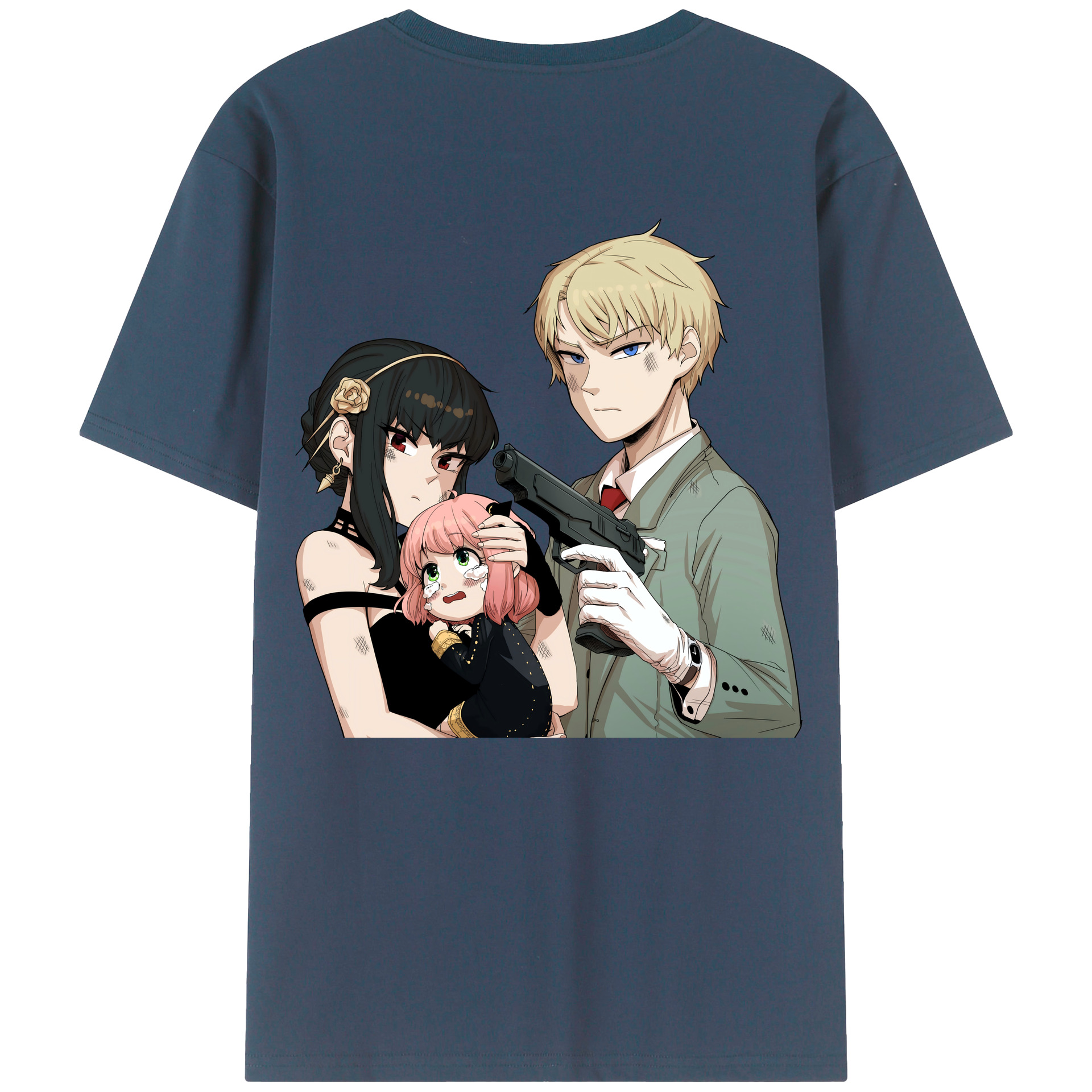 （画像用） SPY×FAMILY间谍家家酒 綿100％半袖Tシャツ（背面プリント）