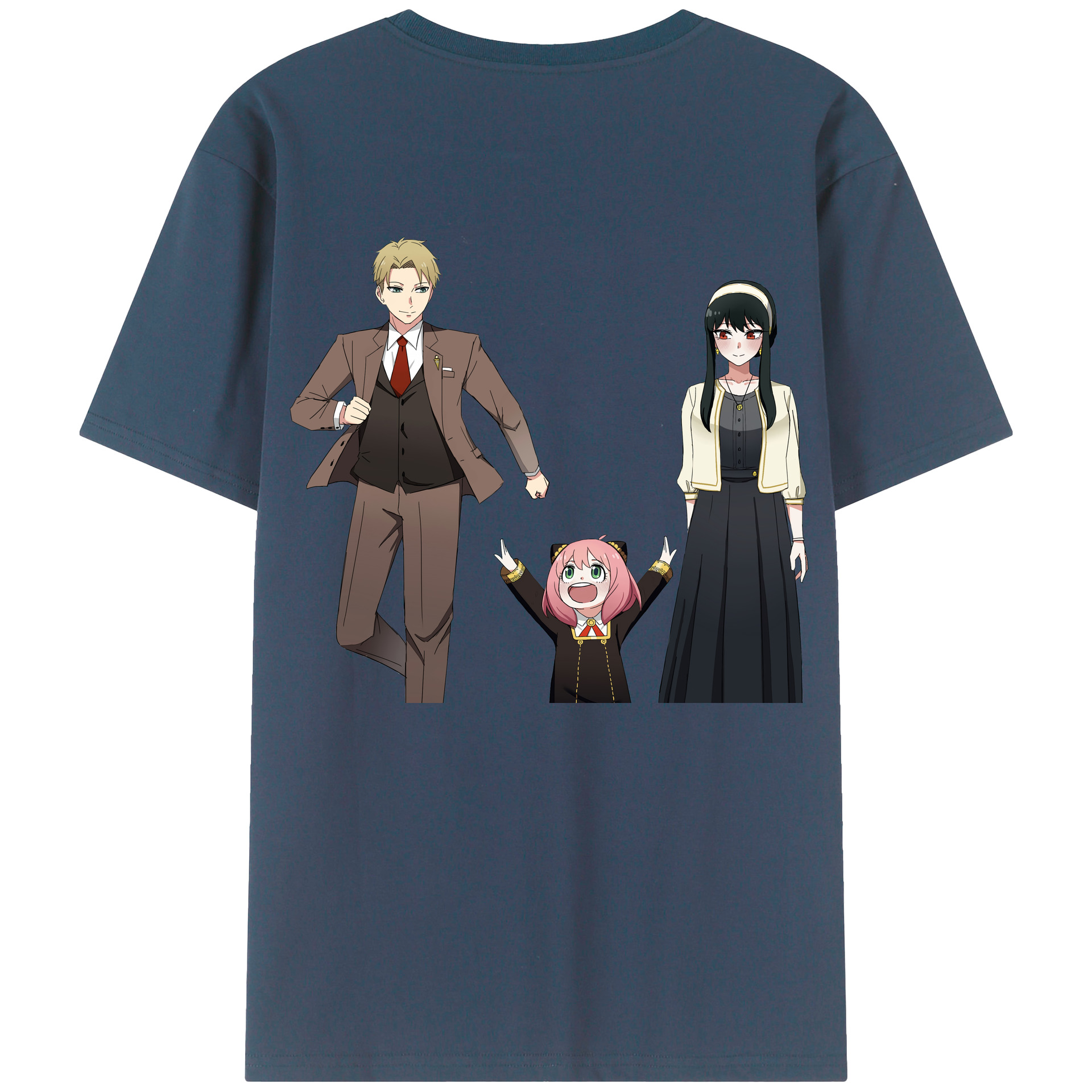 （画像用） SPY×FAMILY间谍家家酒 綿100％半袖Tシャツ（背面プリント）