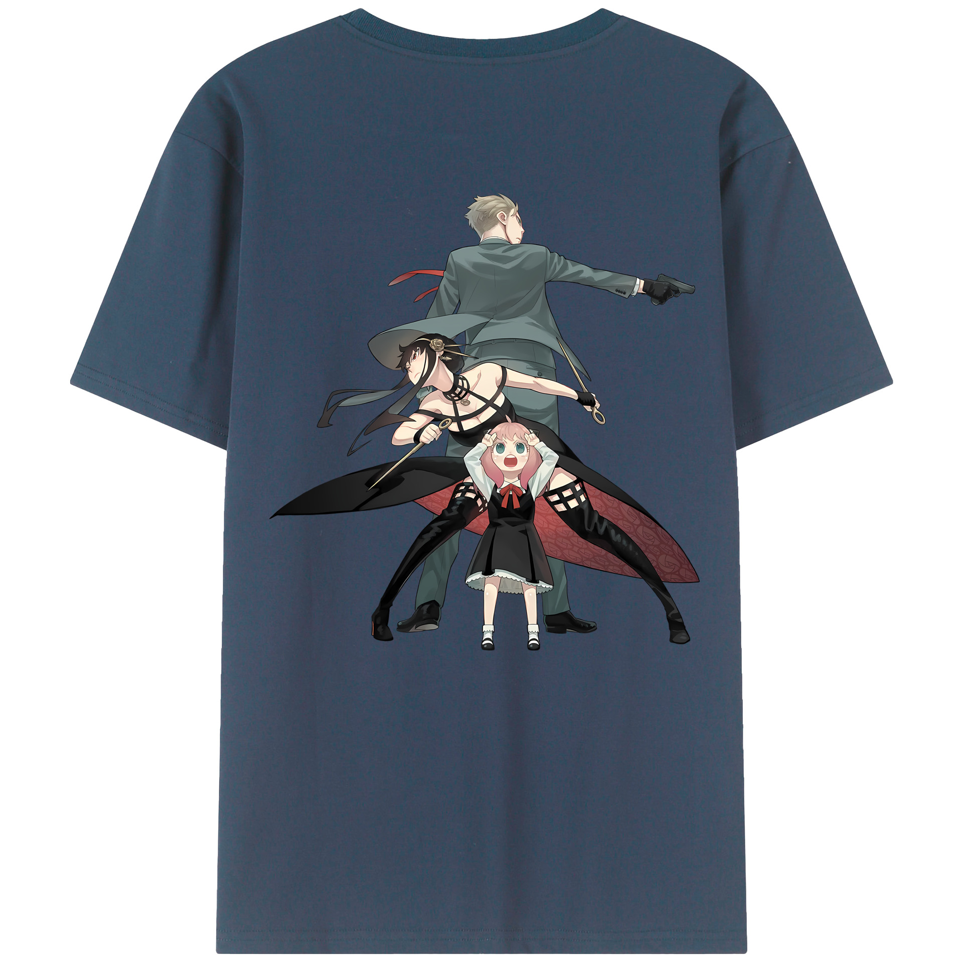 （画像用） SPY×FAMILY间谍家家酒 綿100％半袖Tシャツ（背面プリント）