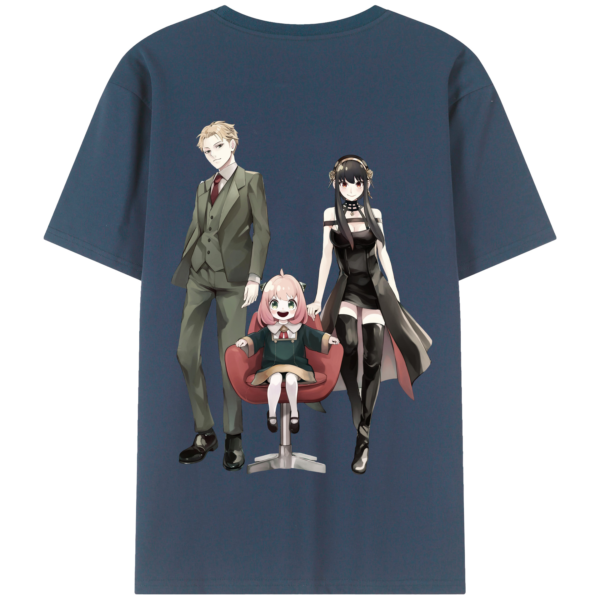 （画像用） SPY×FAMILY间谍家家酒 綿100％半袖Tシャツ（背面プリント）