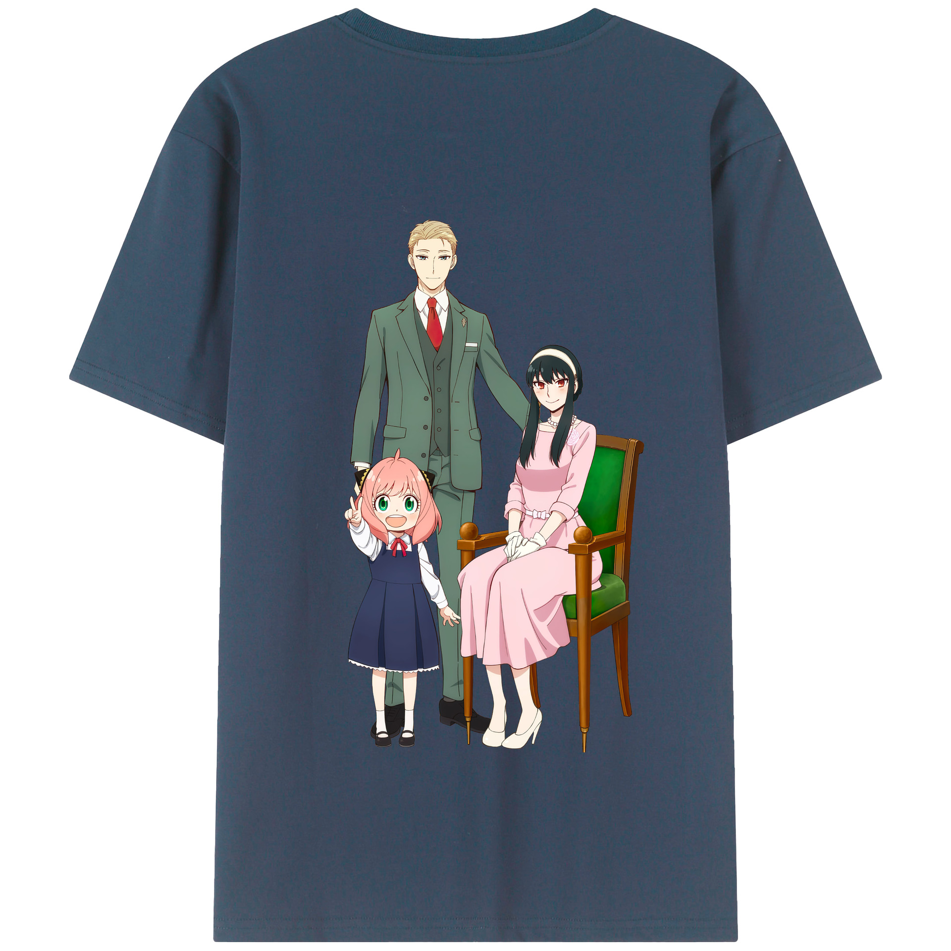 （画像用） SPY×FAMILY间谍家家酒 綿100％半袖Tシャツ（背面プリント）