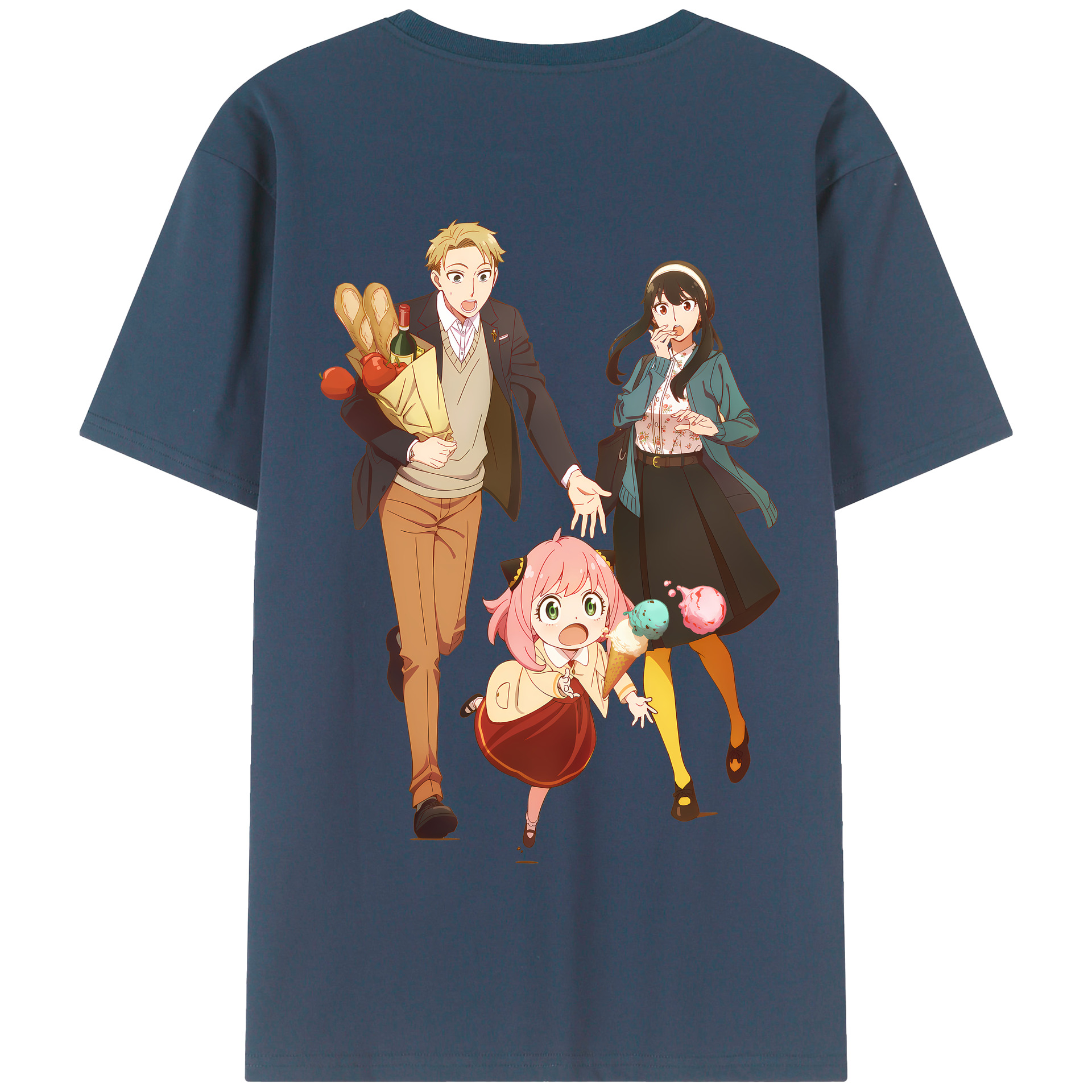 （画像用） SPY×FAMILY间谍家家酒 綿100％半袖Tシャツ（背面プリント）