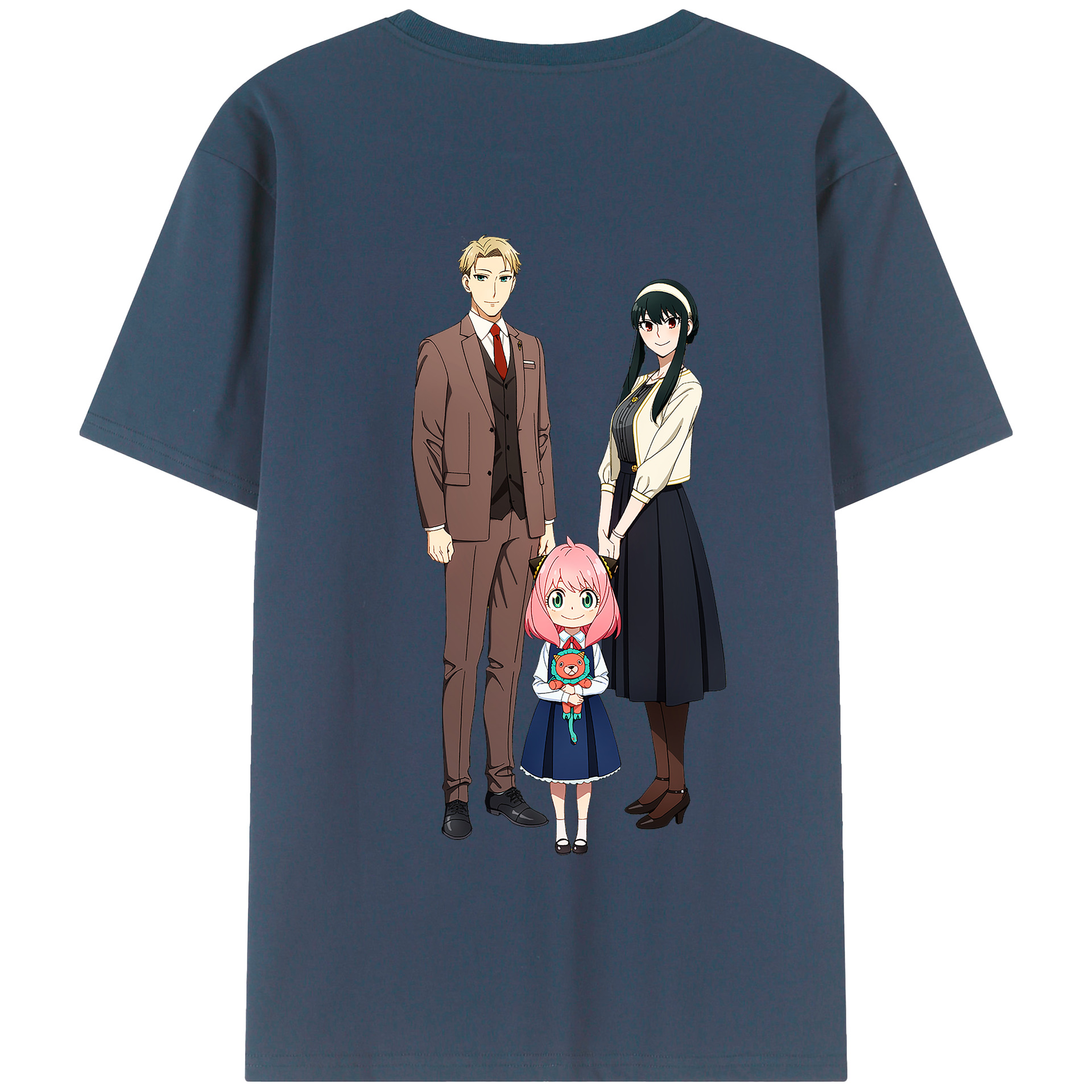 （画像用） SPY×FAMILY间谍家家酒 綿100％半袖Tシャツ（背面プリント）