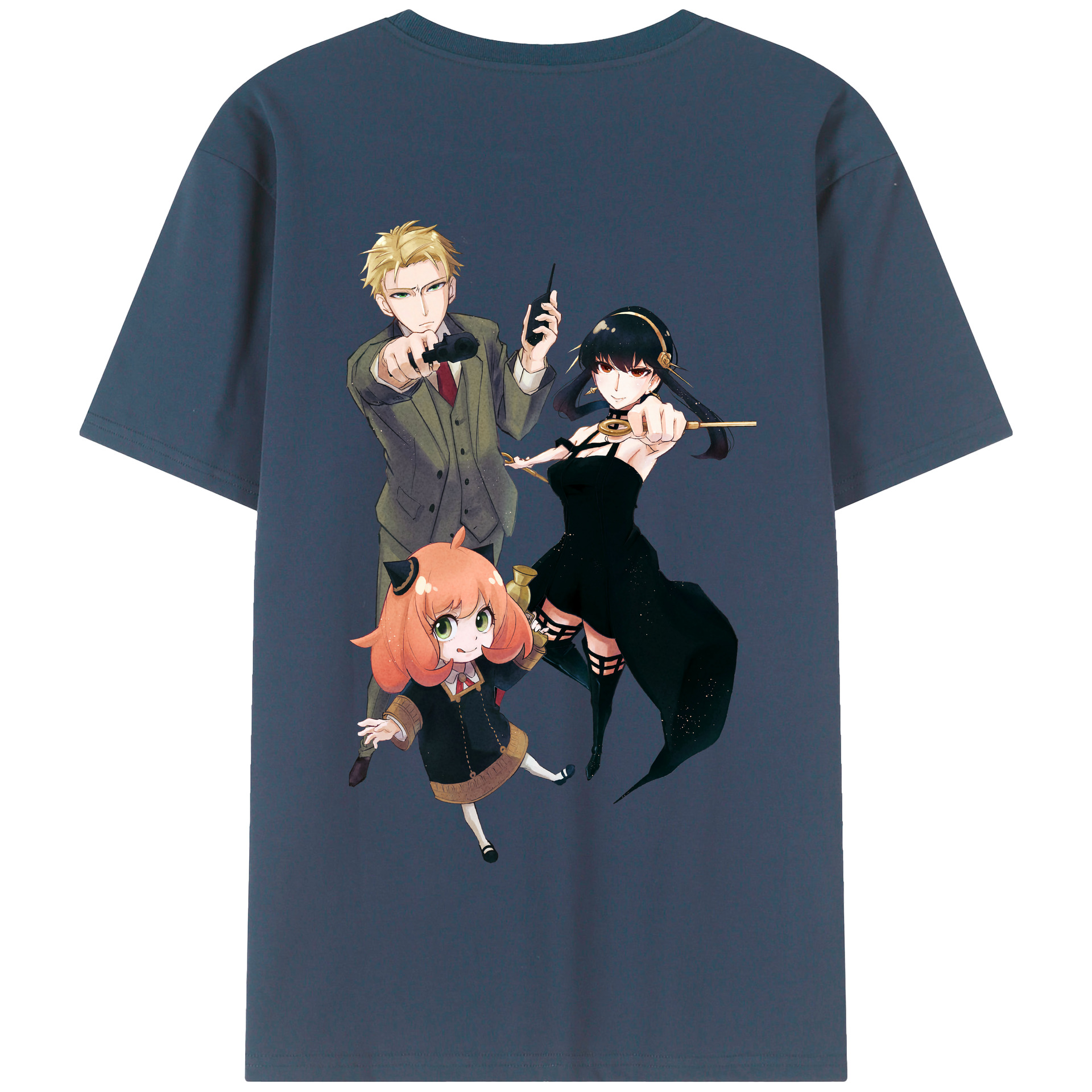 （画像用） SPY×FAMILY间谍家家酒 綿100％半袖Tシャツ（背面プリント）