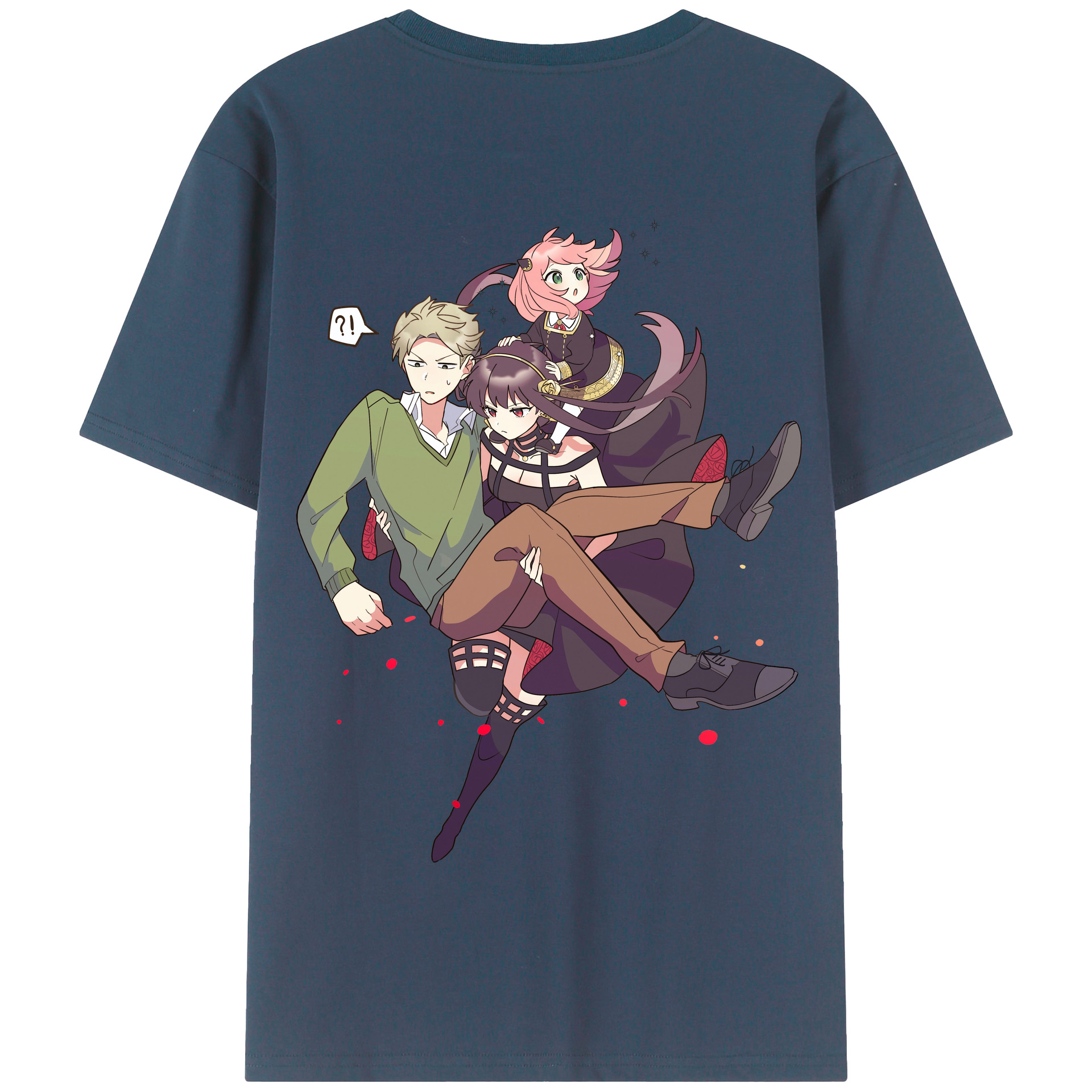 （画像用） SPY×FAMILY间谍家家酒 綿100％半袖Tシャツ（背面プリント）