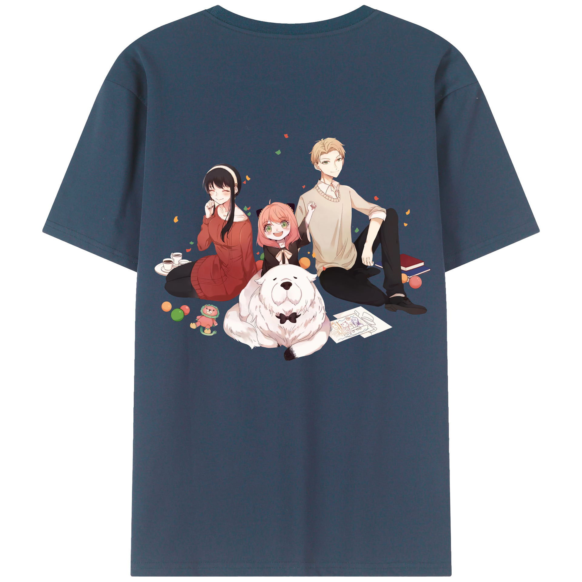 （画像用） SPY×FAMILY间谍家家酒 綿100％半袖Tシャツ（背面プリント）