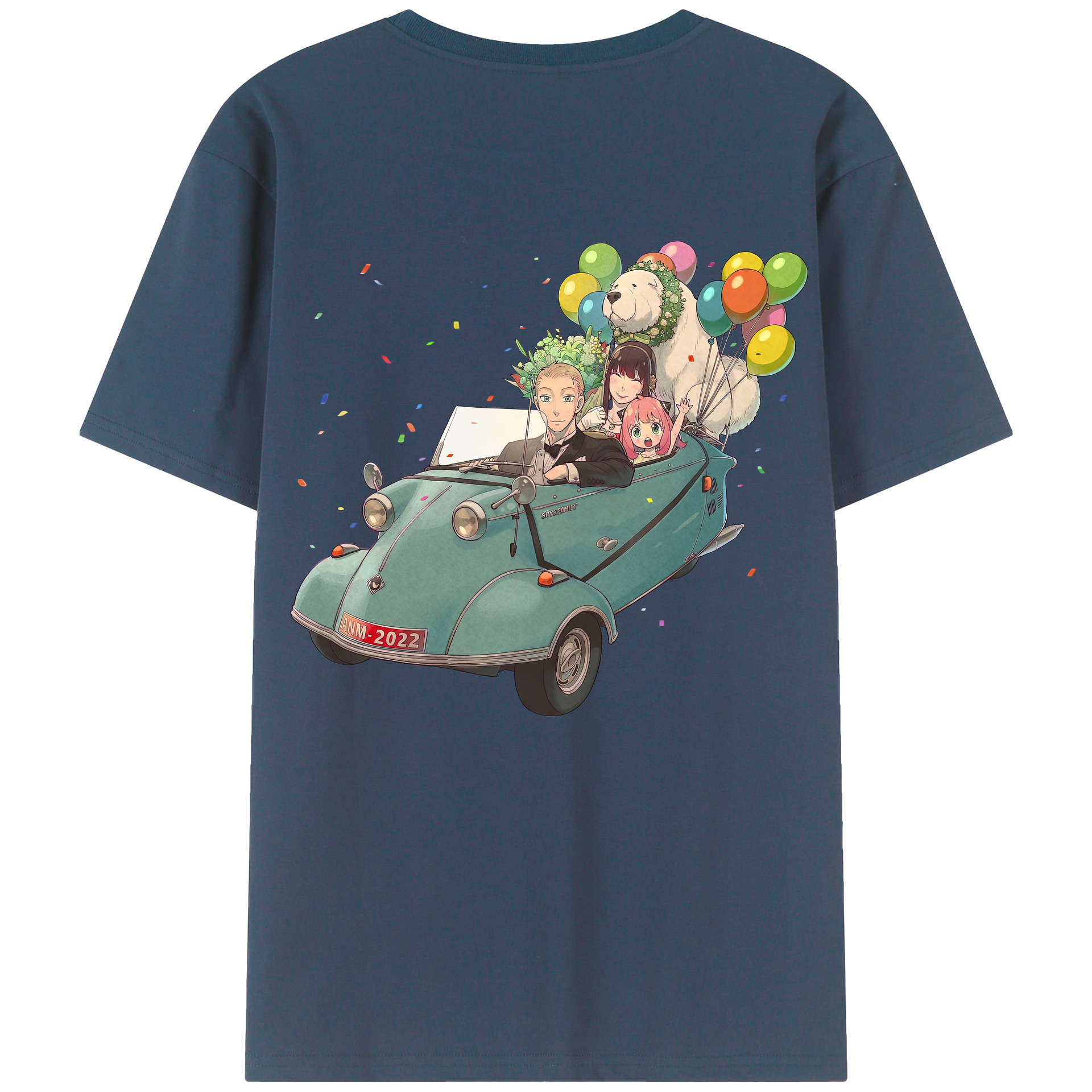 （画像用） SPY×FAMILY间谍家家酒 綿100％半袖Tシャツ（背面プリント）