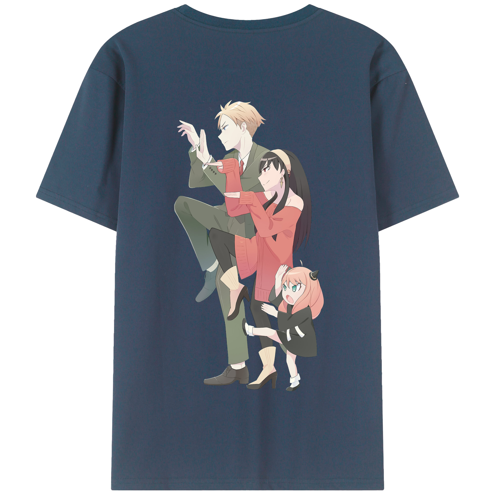 （画像用） SPY×FAMILY间谍家家酒 綿100％半袖Tシャツ（背面プリント）