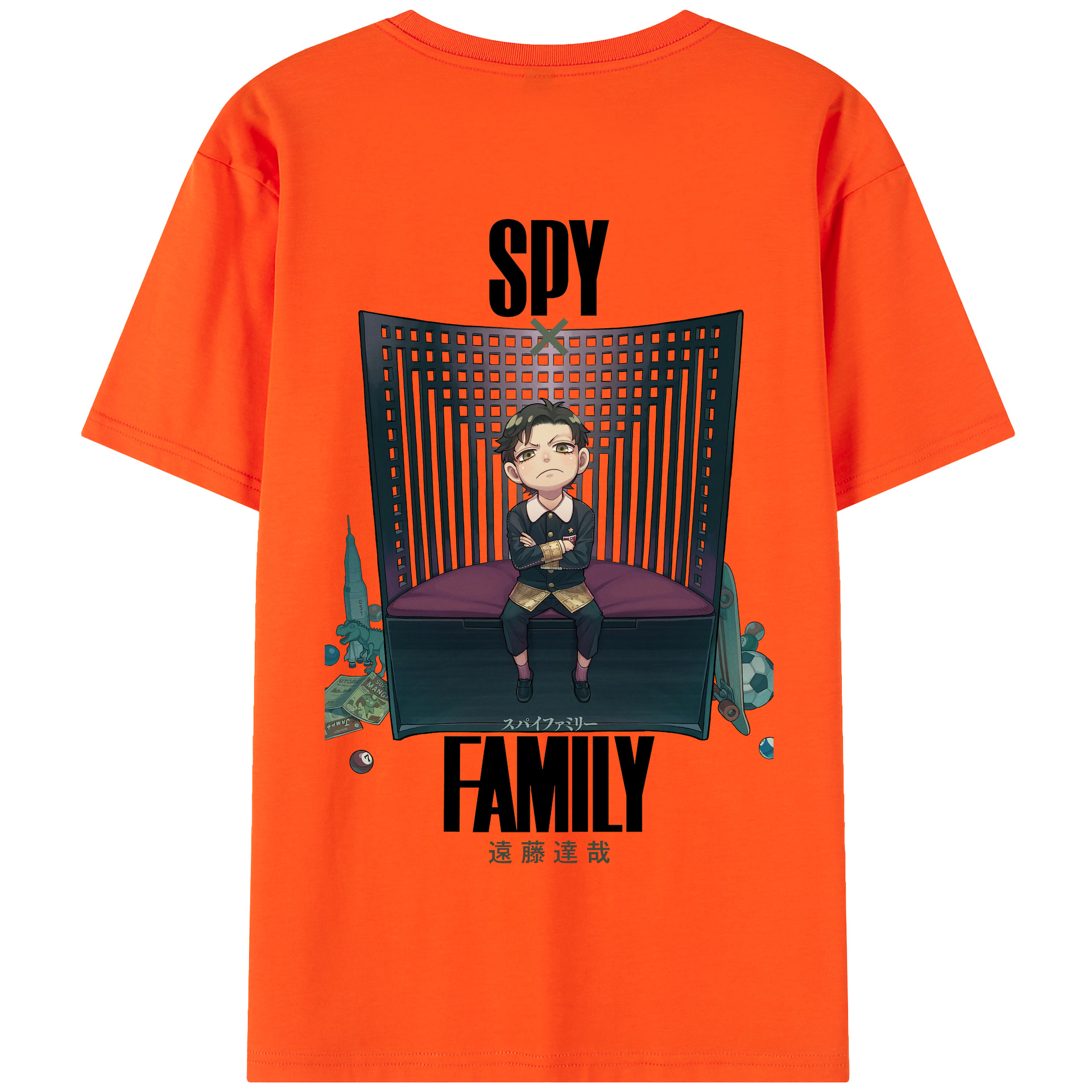（画像用） SPY×FAMILY间谍家家酒 綿100％半袖Tシャツ（背面プリント）