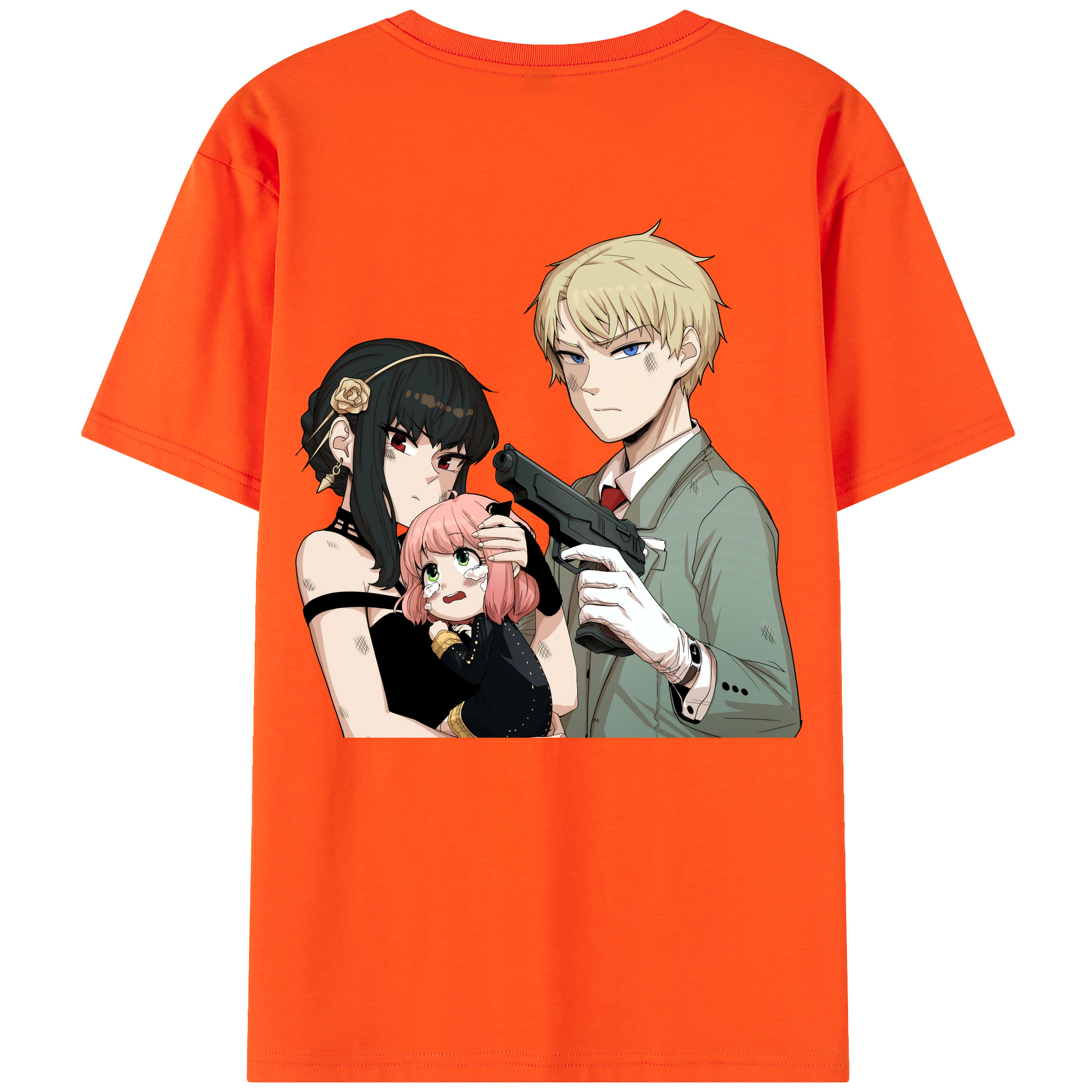 （画像用） SPY×FAMILY间谍家家酒 綿100％半袖Tシャツ（背面プリント）
