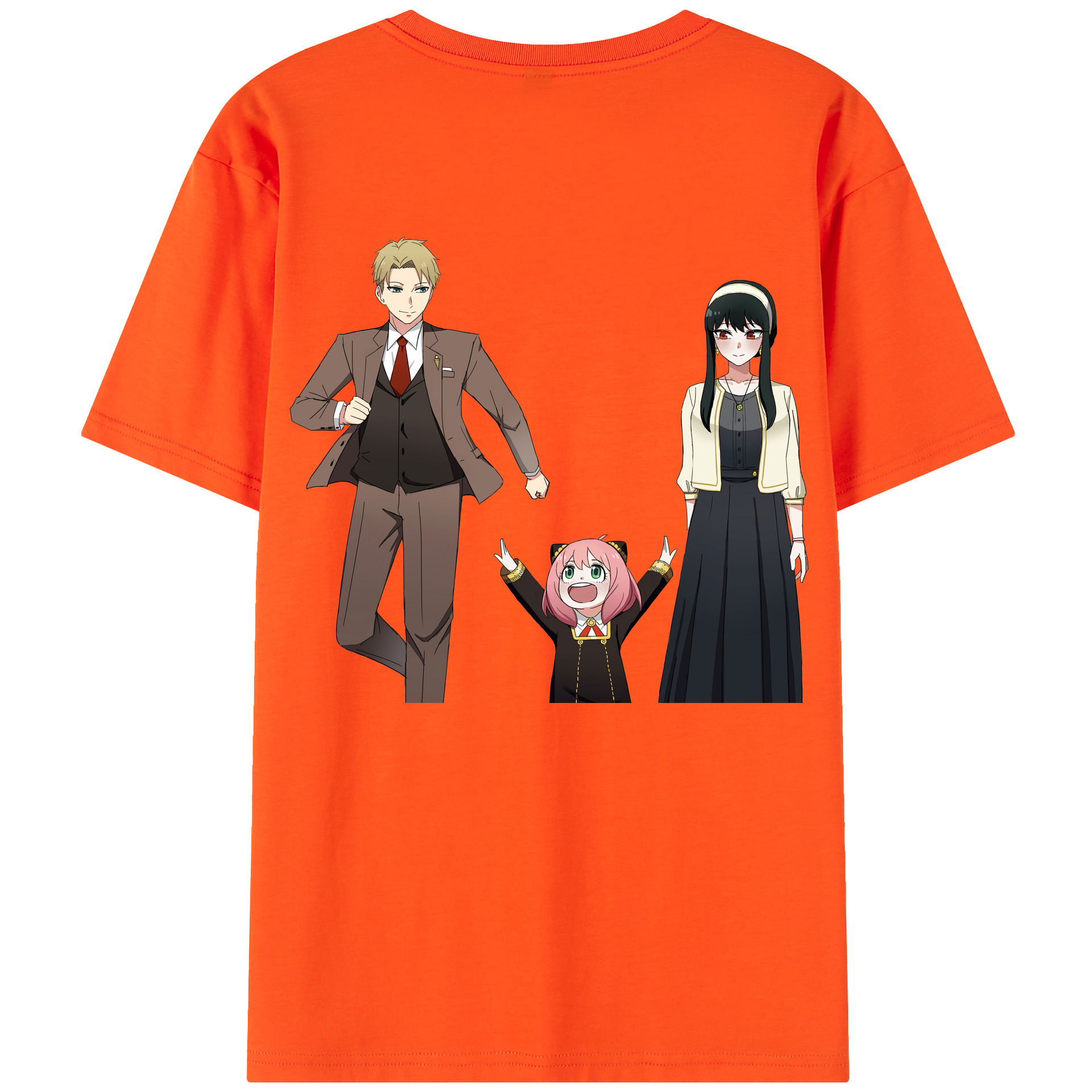 （画像用） SPY×FAMILY间谍家家酒 綿100％半袖Tシャツ（背面プリント）