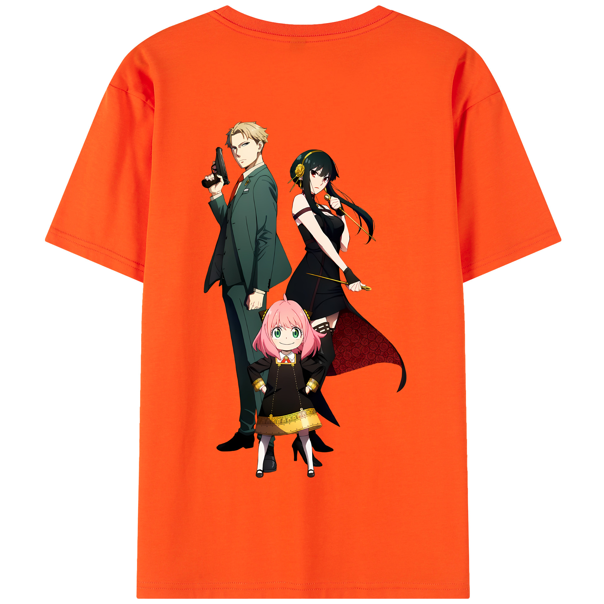 （画像用） SPY×FAMILY间谍家家酒 綿100％半袖Tシャツ（背面プリント）