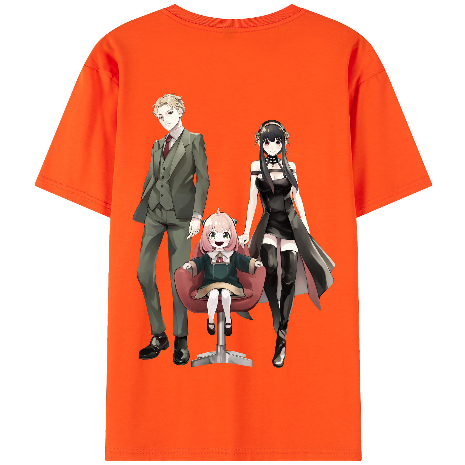 （画像用） SPY×FAMILY间谍家家酒 綿100％半袖Tシャツ（背面プリント）
