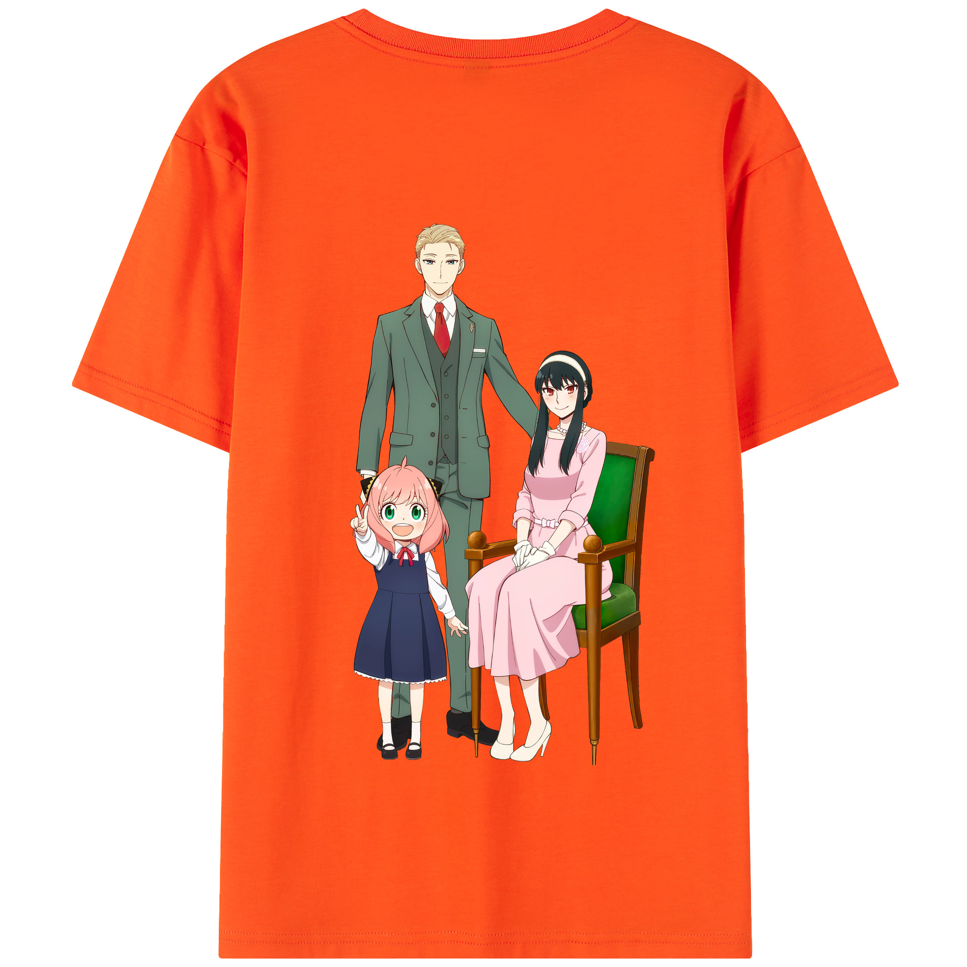 （画像用） SPY×FAMILY间谍家家酒 綿100％半袖Tシャツ（背面プリント）