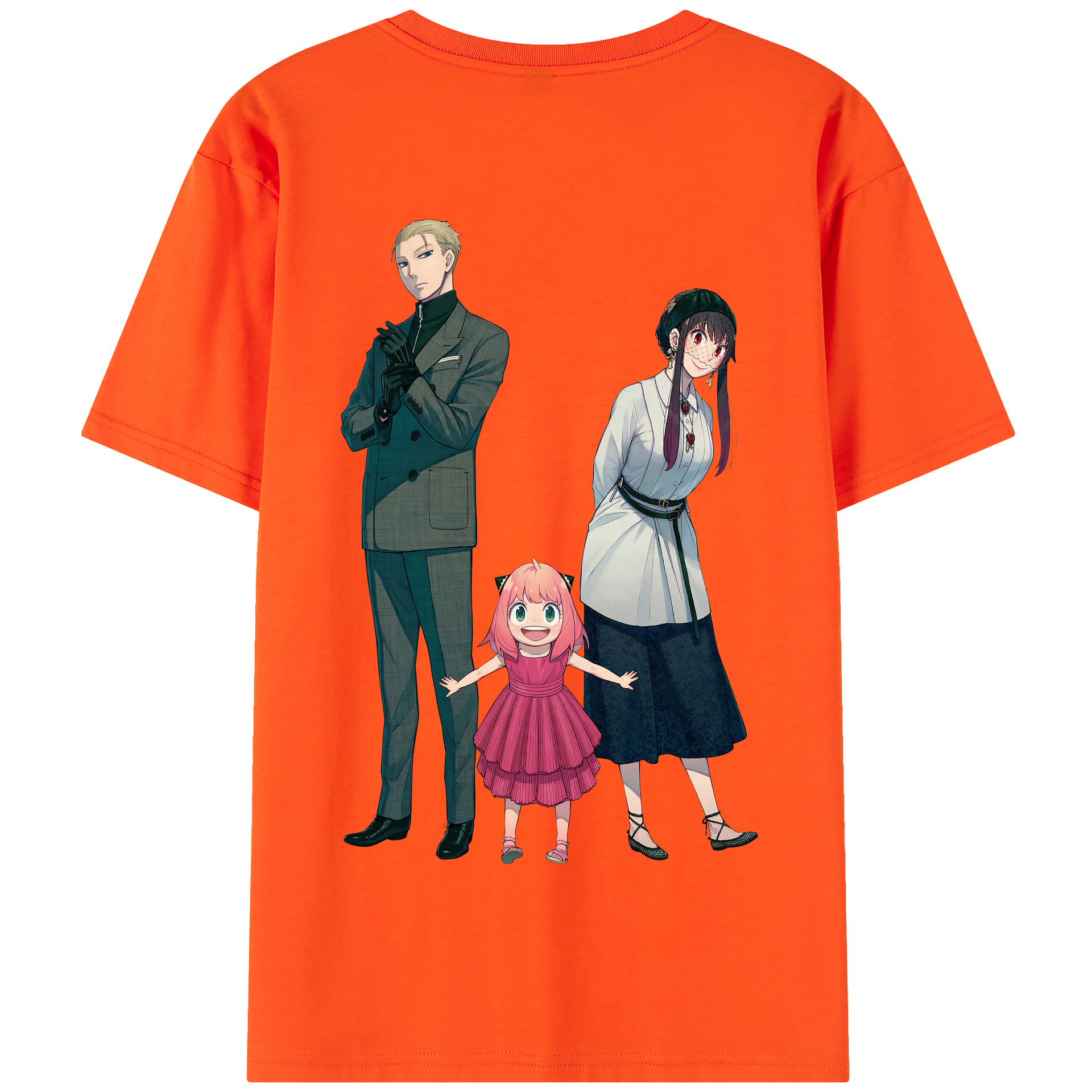 （画像用） SPY×FAMILY间谍家家酒 綿100％半袖Tシャツ（背面プリント）
