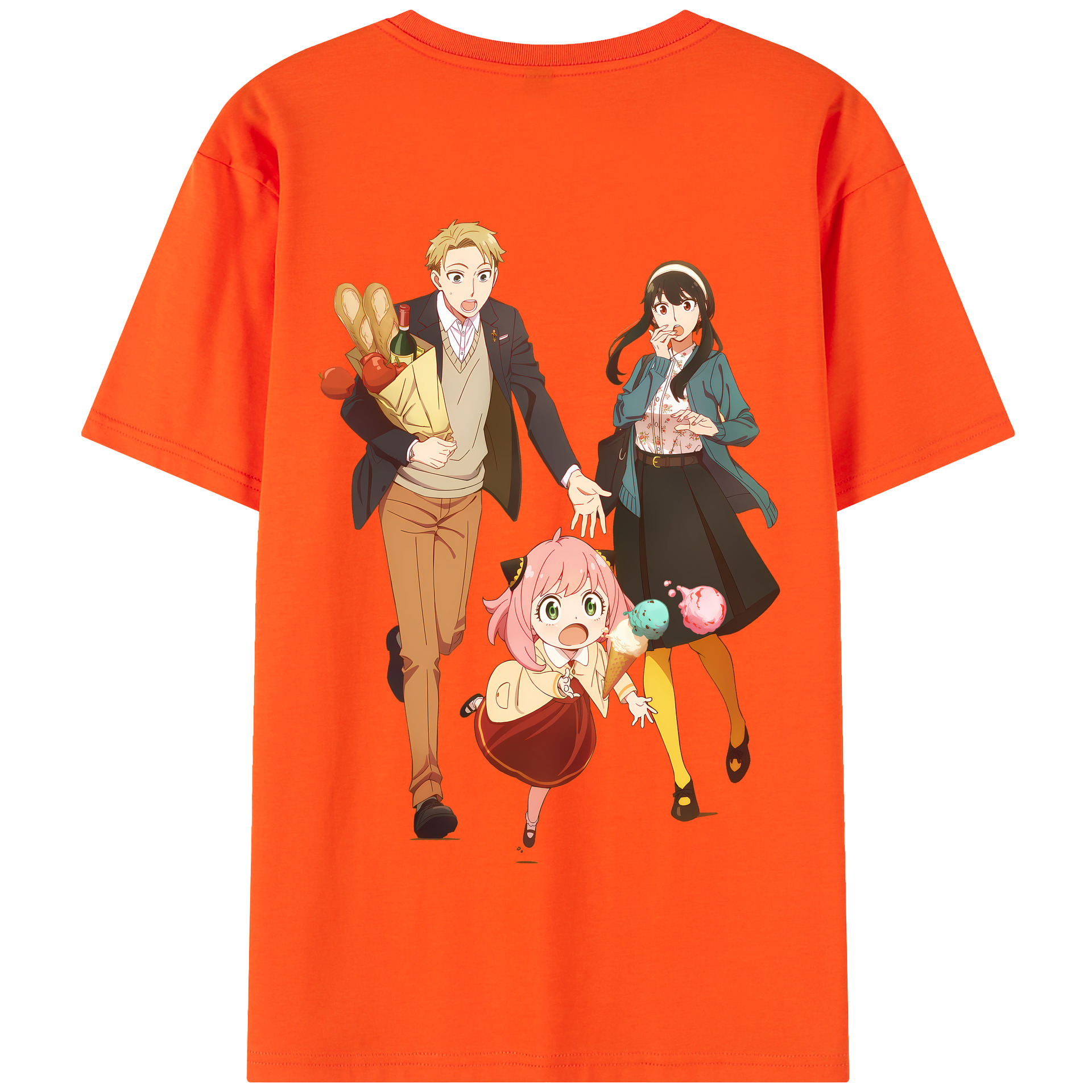 （画像用） SPY×FAMILY间谍家家酒 綿100％半袖Tシャツ（背面プリント）