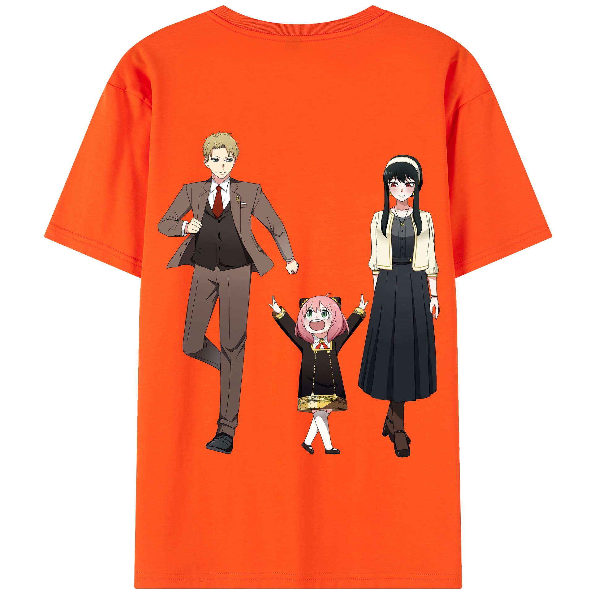 （画像用） SPY×FAMILY间谍家家酒 綿100％半袖Tシャツ（背面プリント）