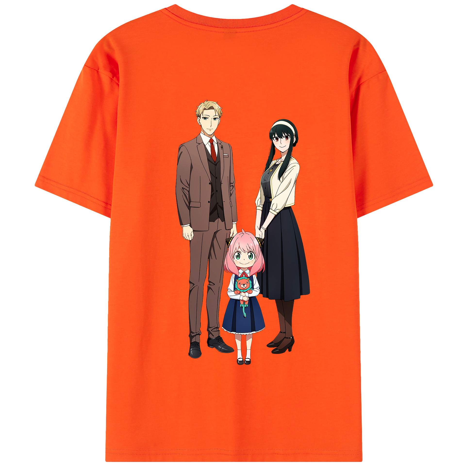 （画像用） SPY×FAMILY间谍家家酒 綿100％半袖Tシャツ（背面プリント）