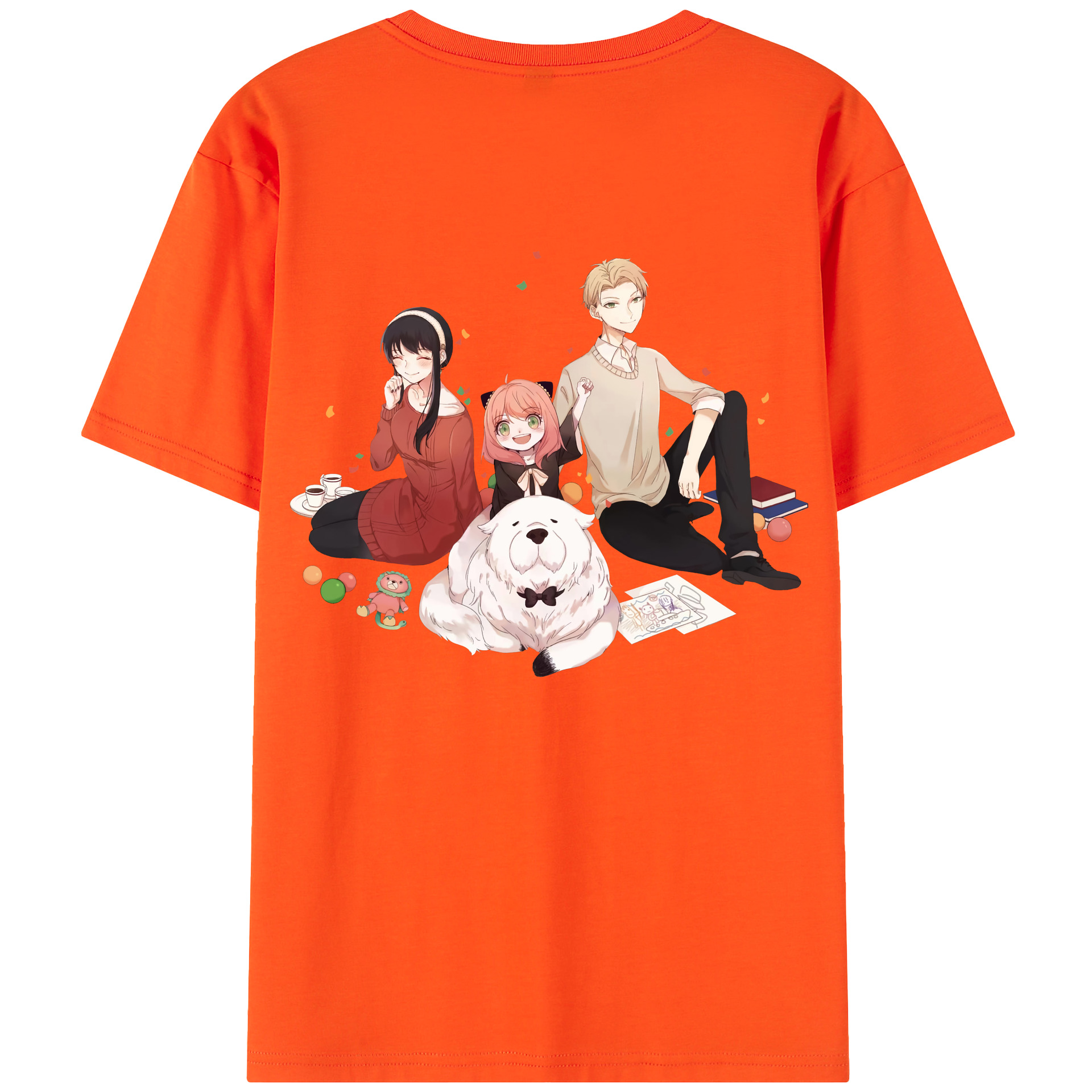 （画像用） SPY×FAMILY间谍家家酒 綿100％半袖Tシャツ（背面プリント）