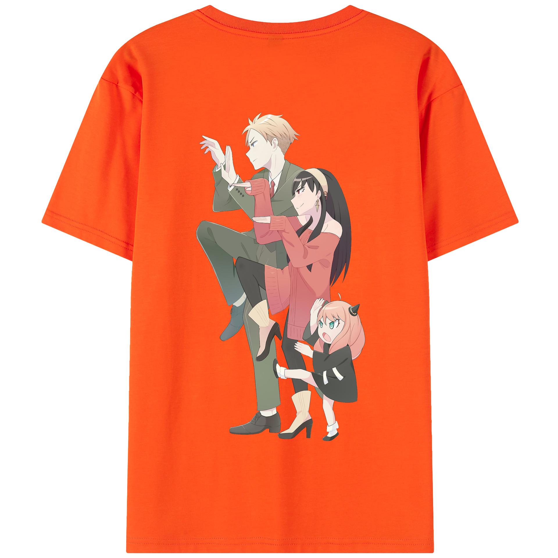 （画像用） SPY×FAMILY间谍家家酒 綿100％半袖Tシャツ（背面プリント）