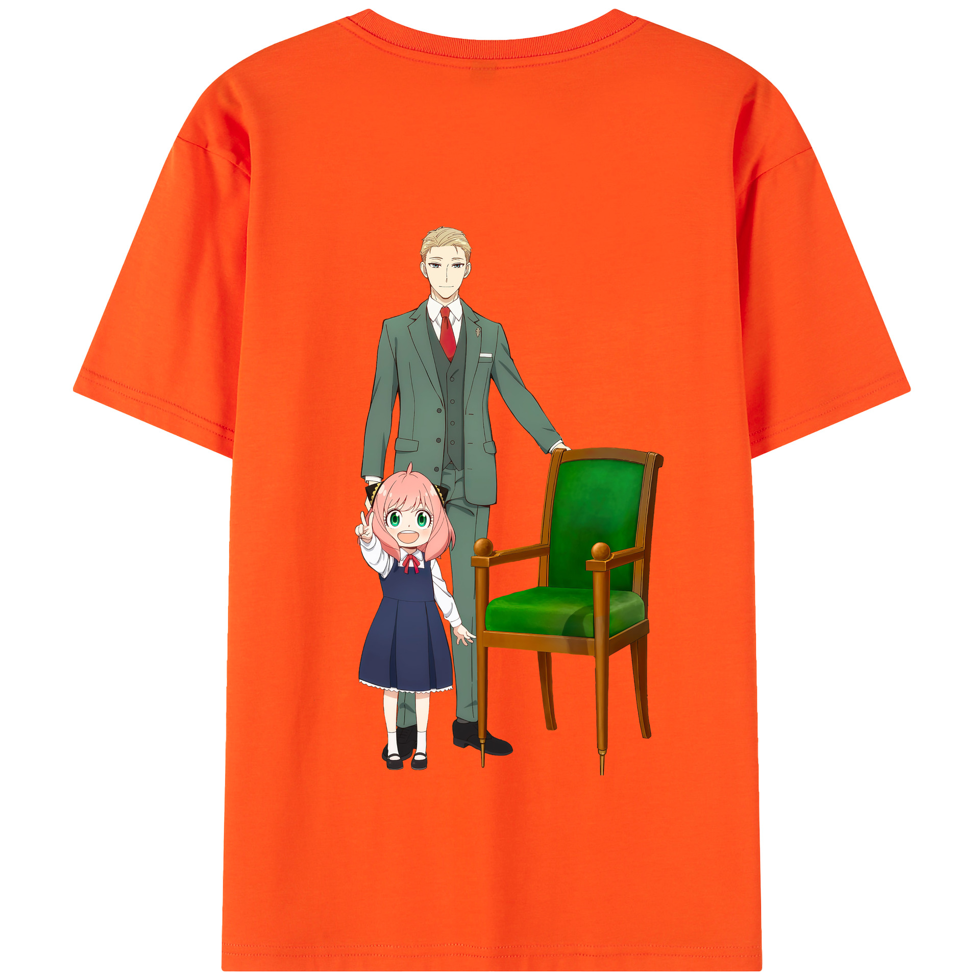 （画像用） SPY×FAMILY间谍家家酒 綿100％半袖Tシャツ（背面プリント）